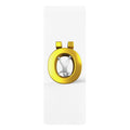 Gold Letter Ö Rubber Yoga Mat | Cute Rabbit Symbol, Minimalist Design