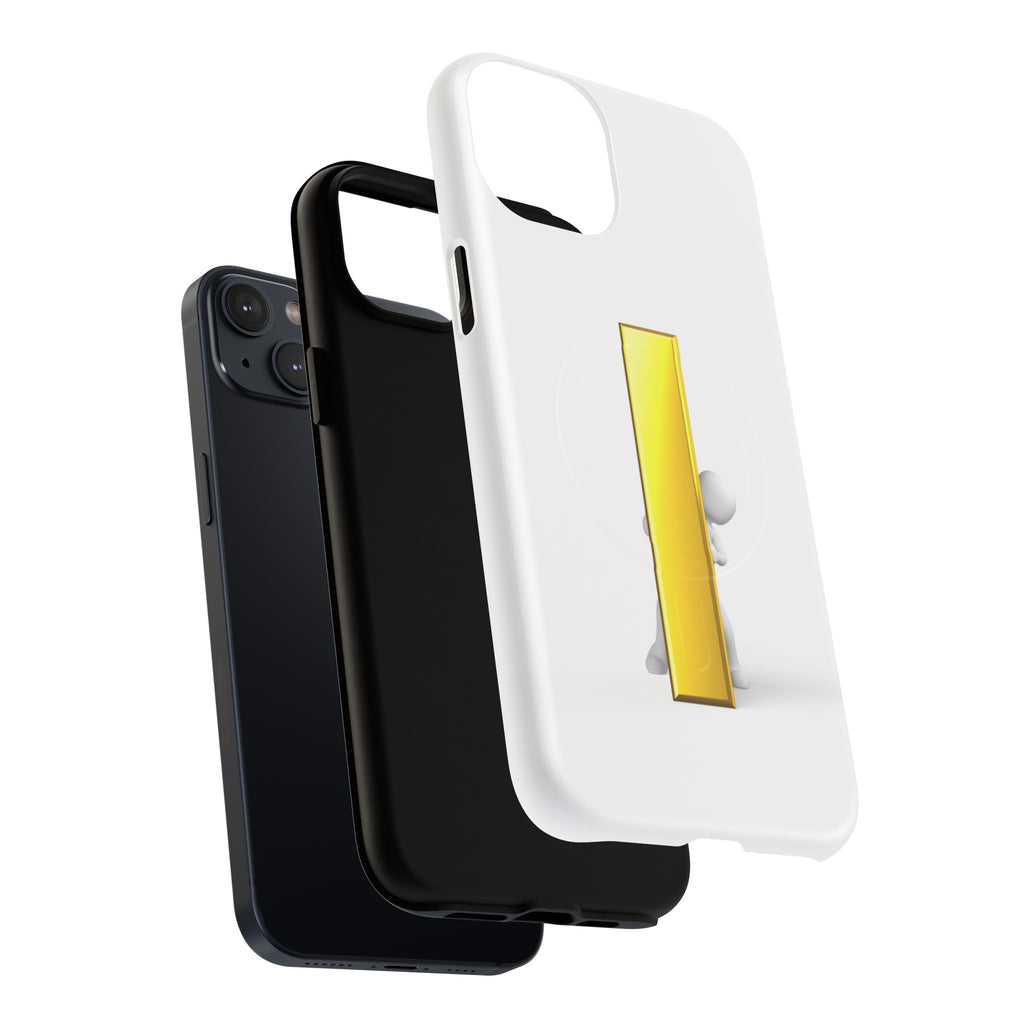 Yellow Gold Letter i 3D Figure phone case | Tough Magnetic Case