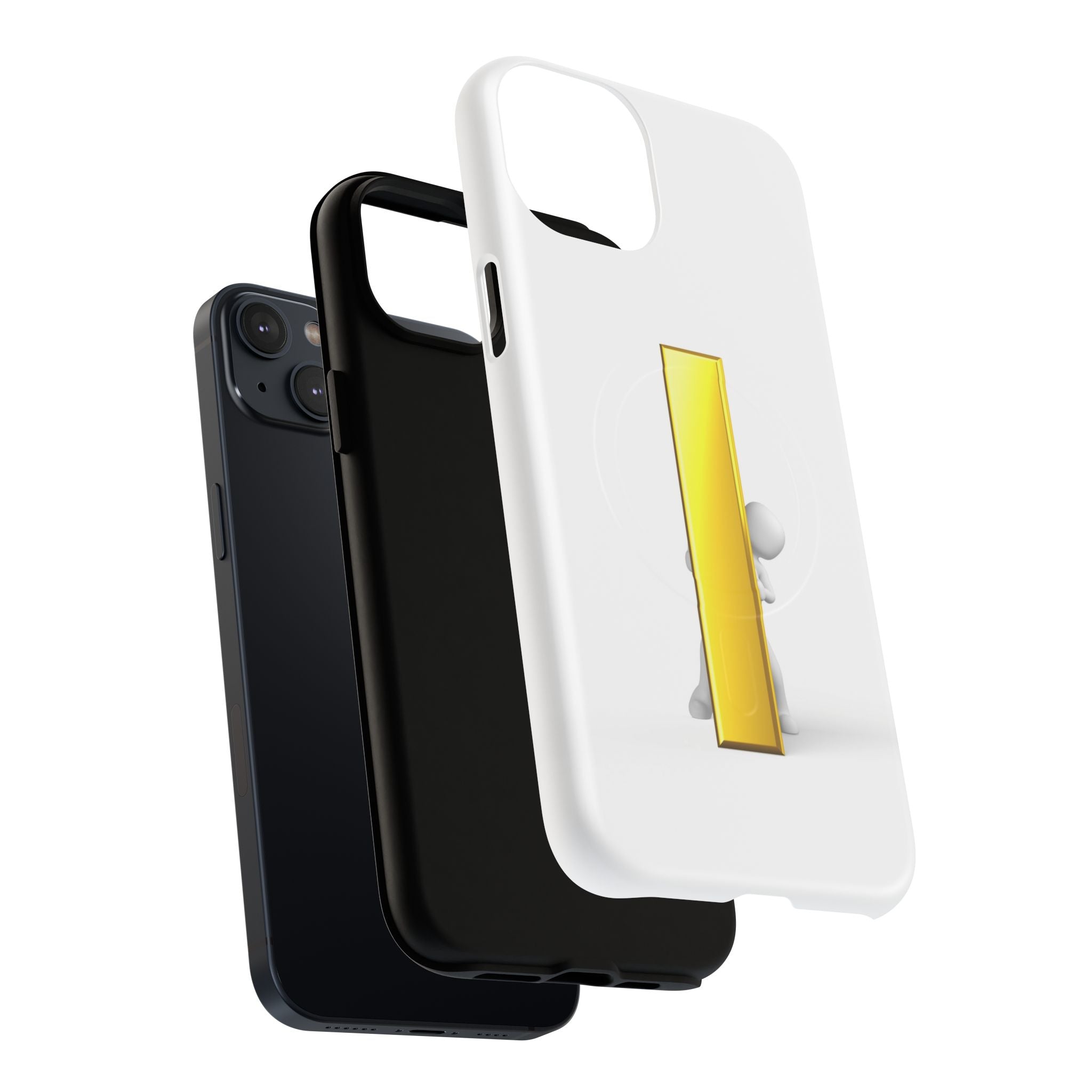 Yellow Gold Letter i 3D Figure phone case | Tough Magnetic Case