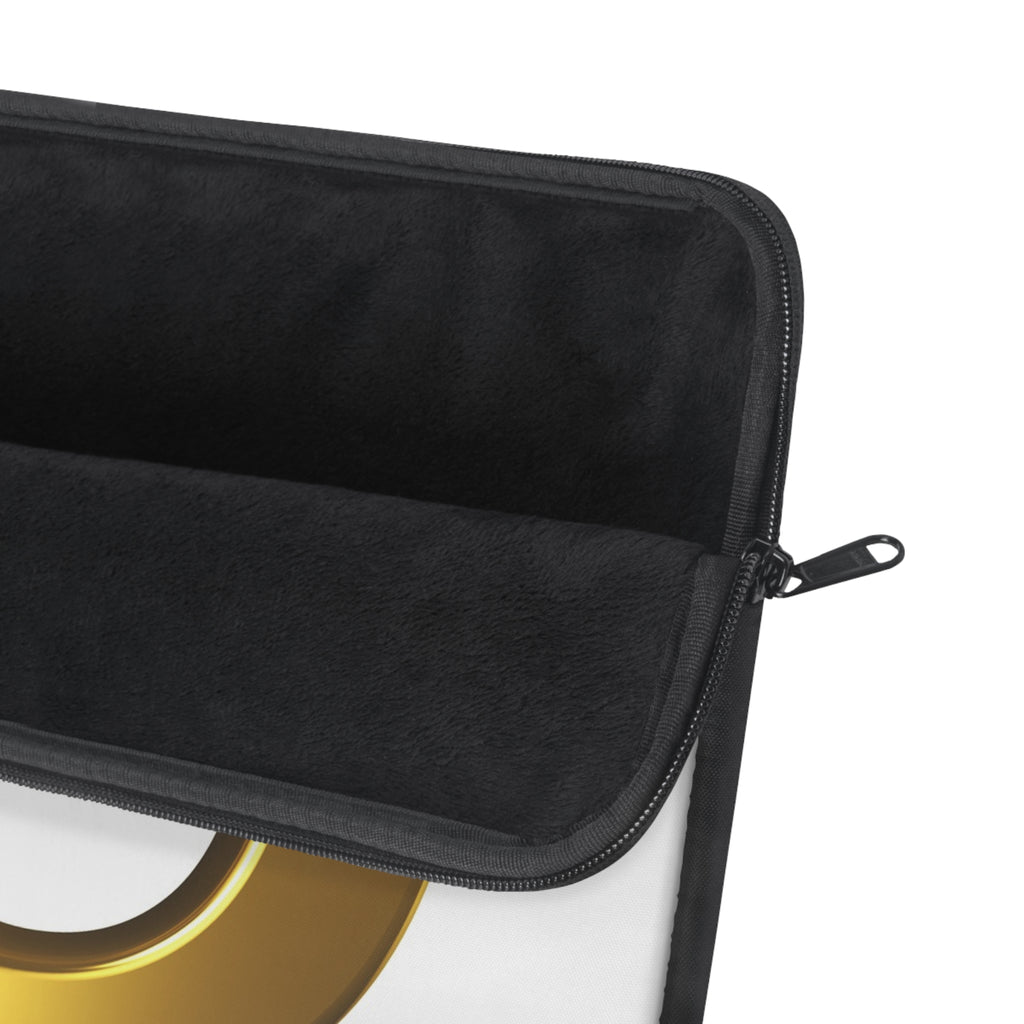 Gold Letter C initial Laptop Sleeve | Monogram Alphabet design