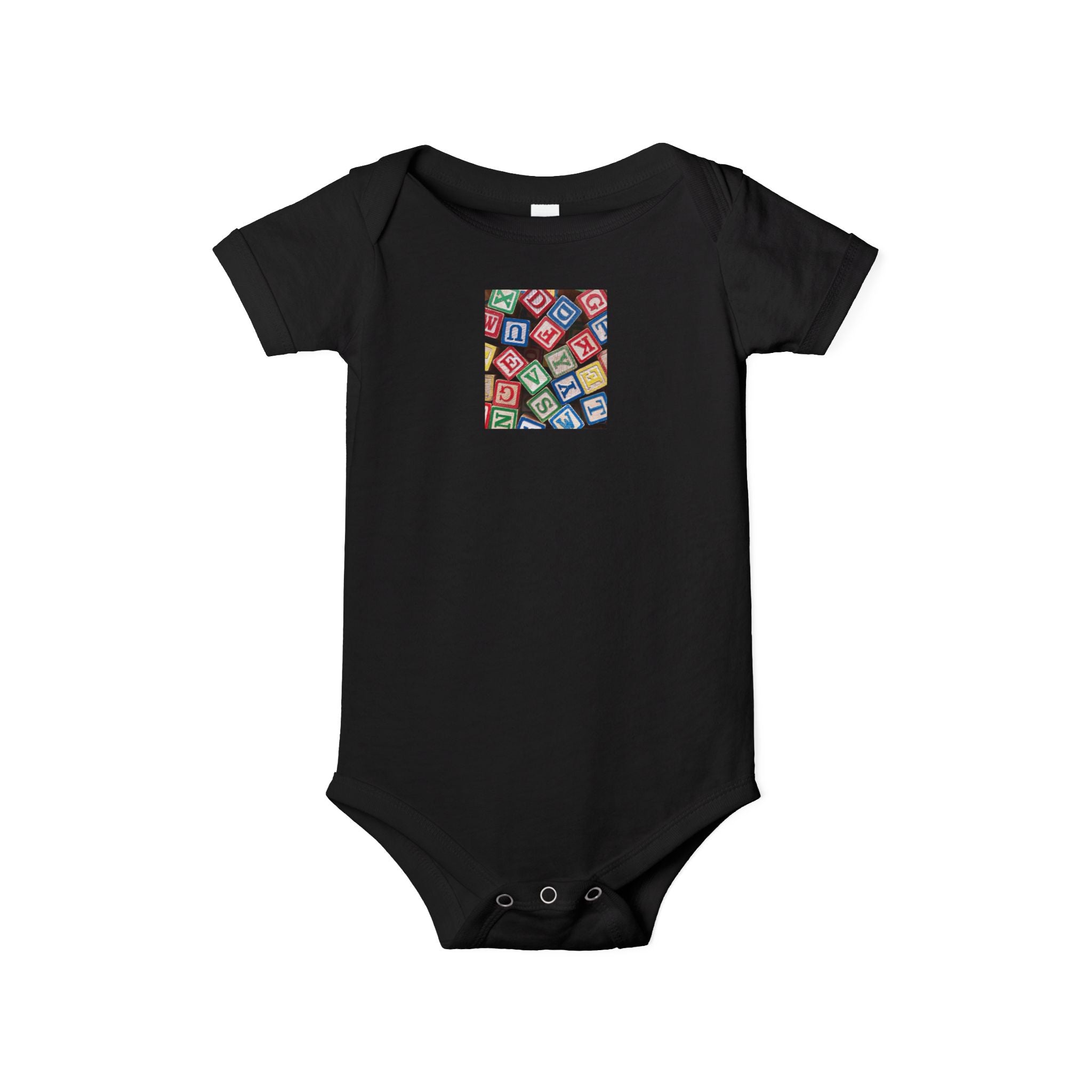 Grenouillère bébé Blocs Alphabet Colorés | Body pour bébé