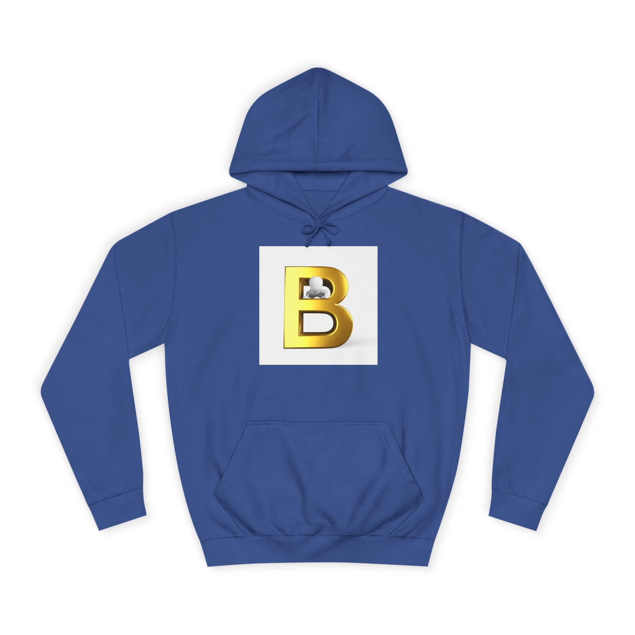 Gold Letter B Hoodie | Monogram Initial Sweatshirt