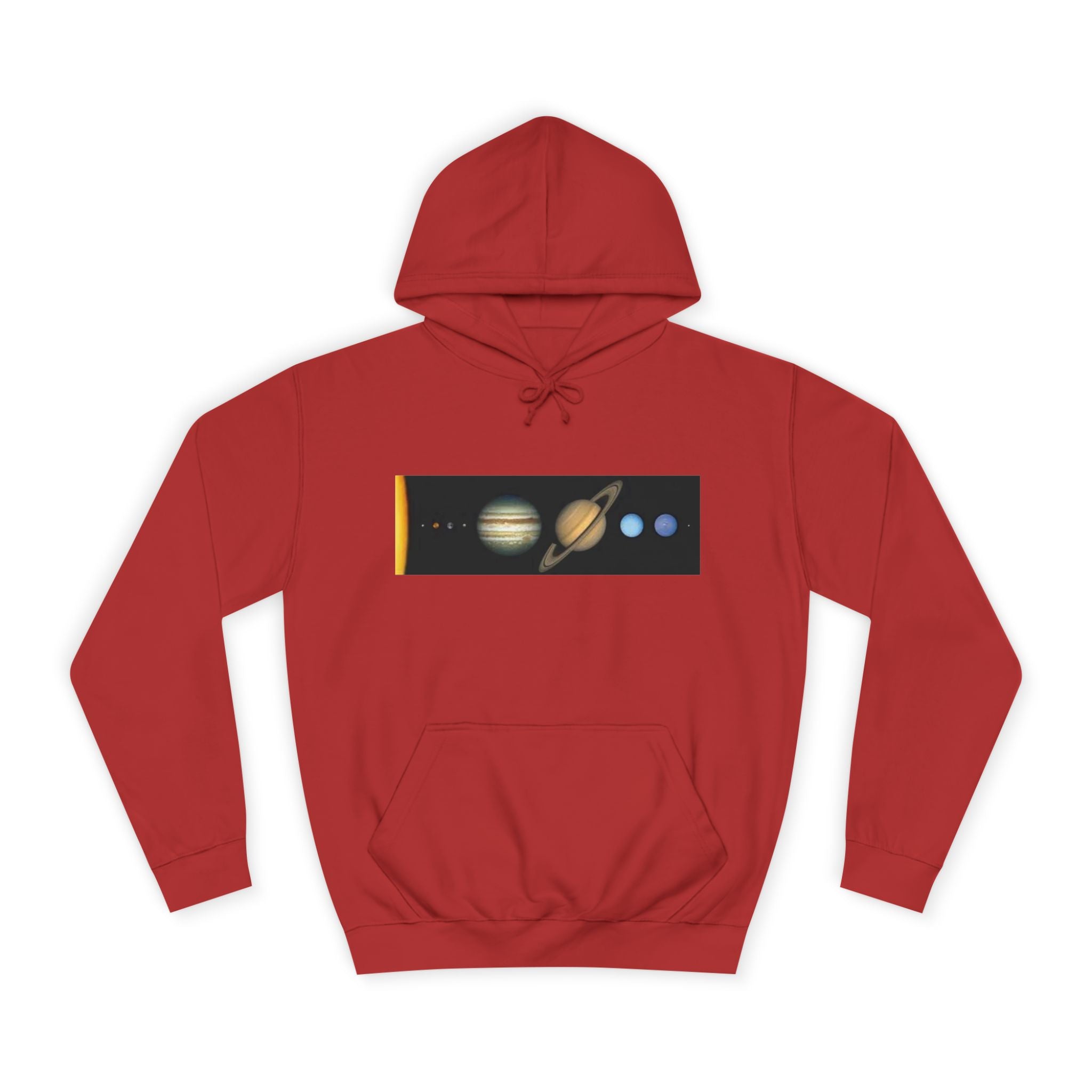 Solar System Planets Hoodie | Saturn Jupiter Earth Mars Nebula Design