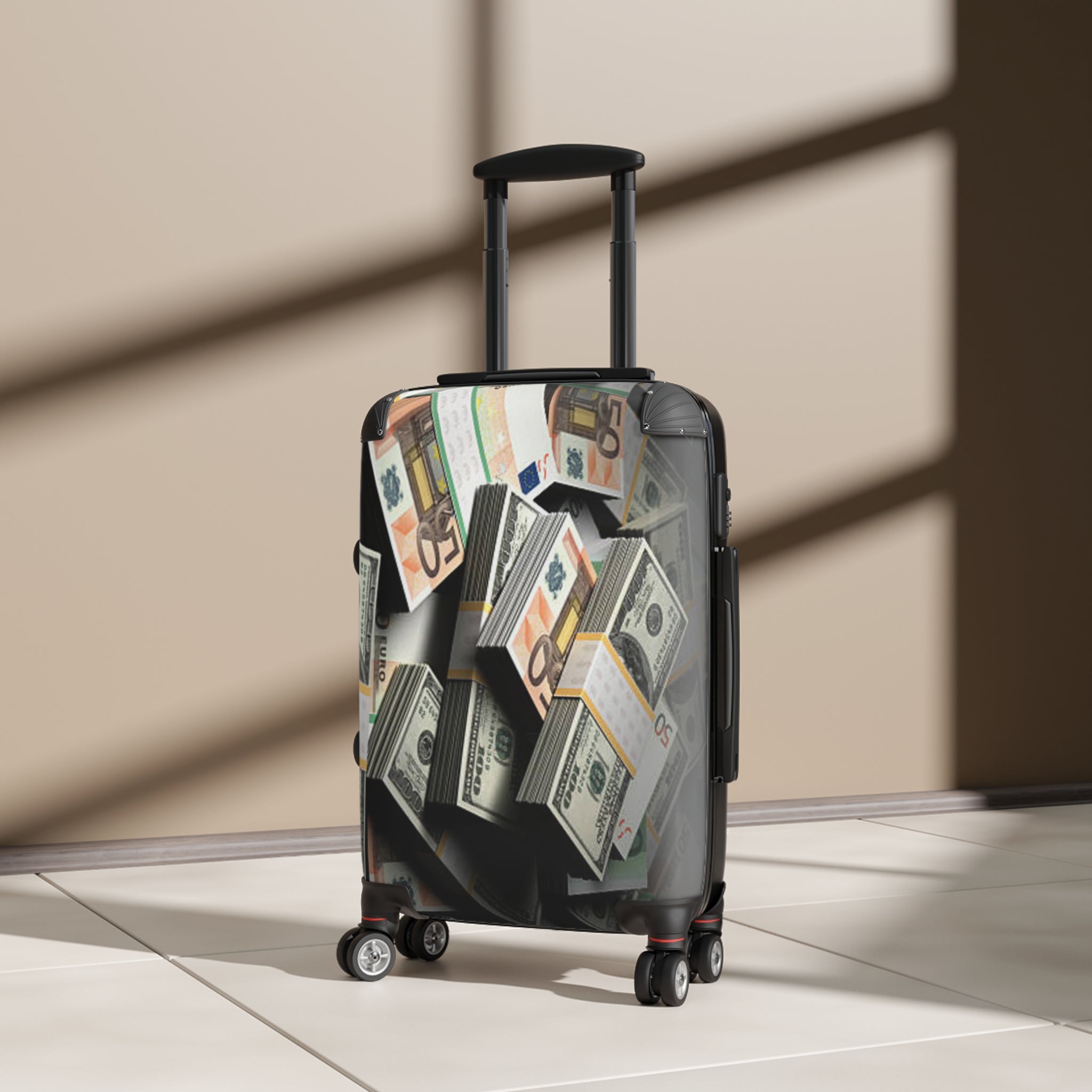 Stacks of Cash Suitcase | Money Print Luggage