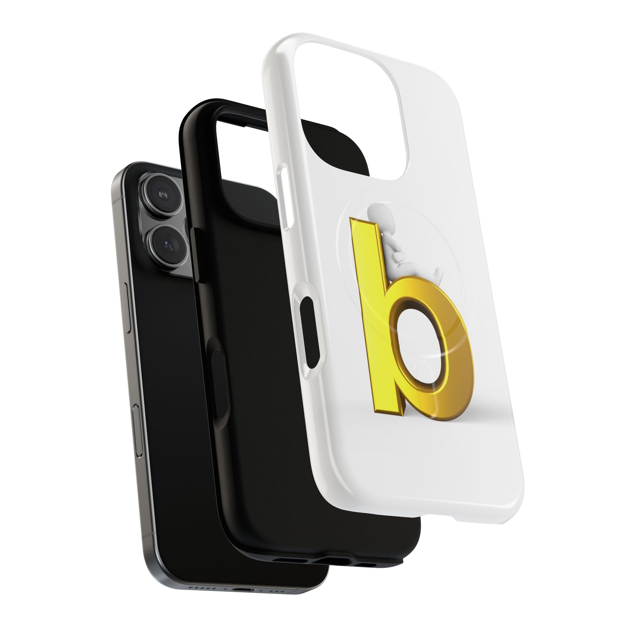 Gold Letter B Phone Case | Tough Magnetic Case