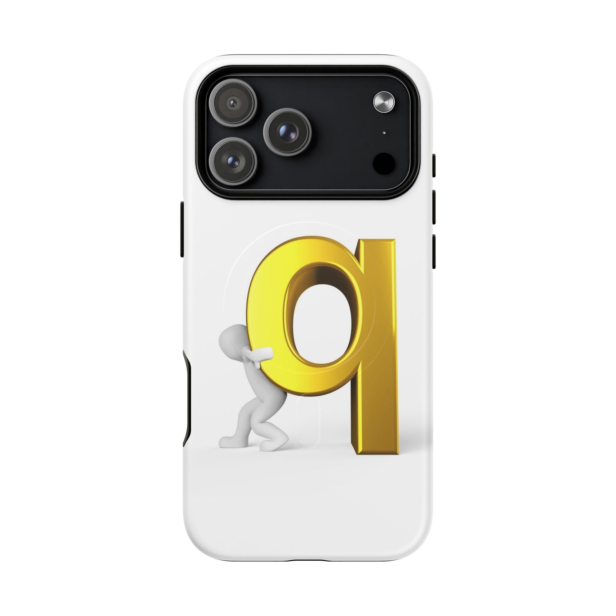 Coque de téléphone Lettre Q Dorée | Coque magnétique robuste