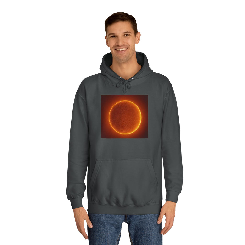 Fiery Solar Ring Hoodie | Sun Eclipse Graphic, Space Astronomy Sweatshirt