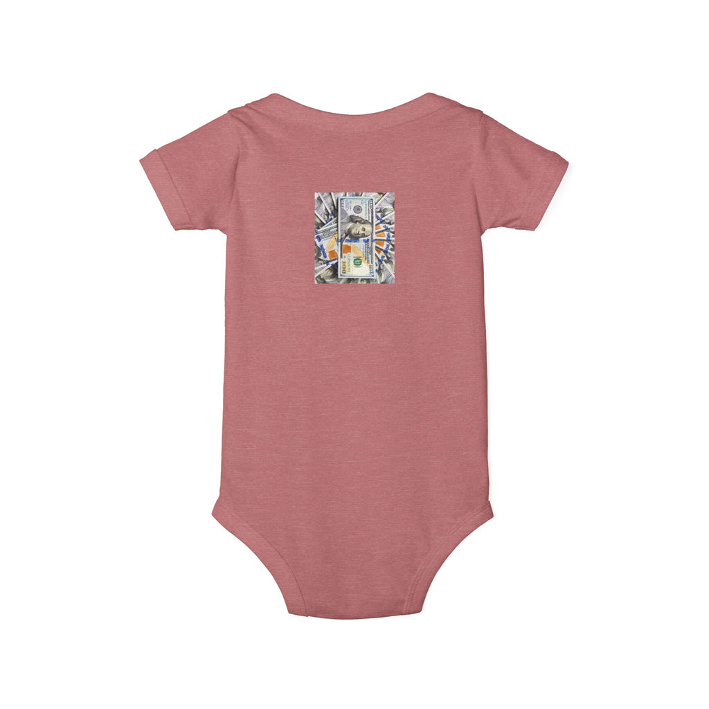 Money Infant Jersey One Piece | Modern Art Baby Bodysuit