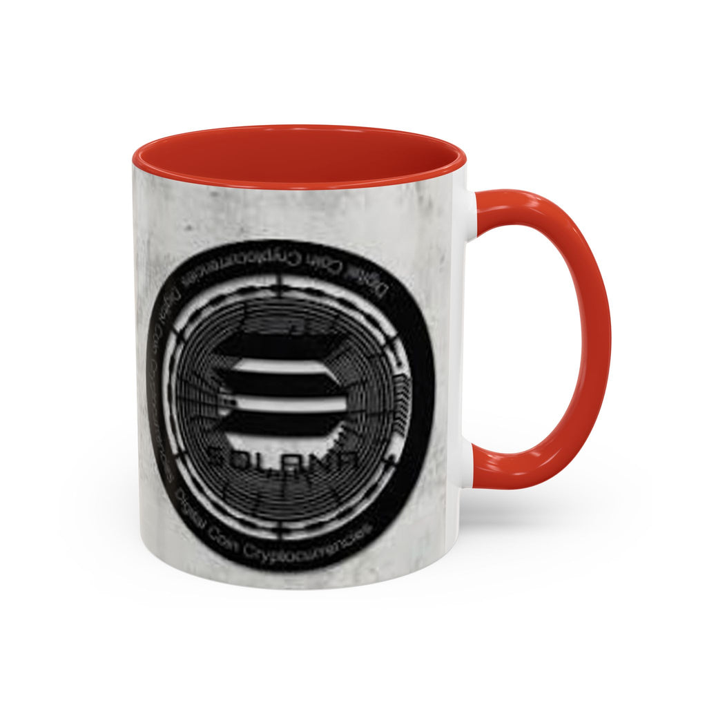 Solana Logo Coffee Mug | Crypto Coin Accent Mug 11oz 15oz
