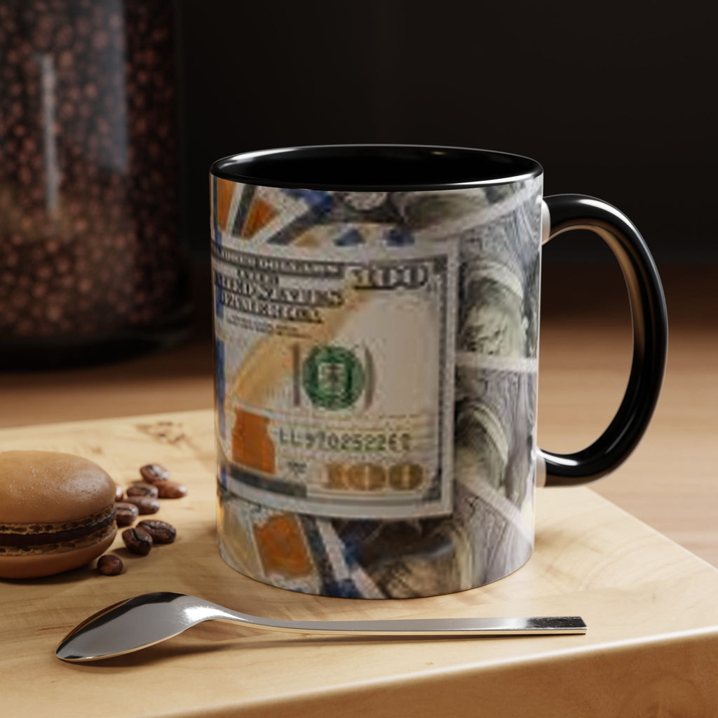 Hundred Dollar Bills Mug | Accent Coffee Mug