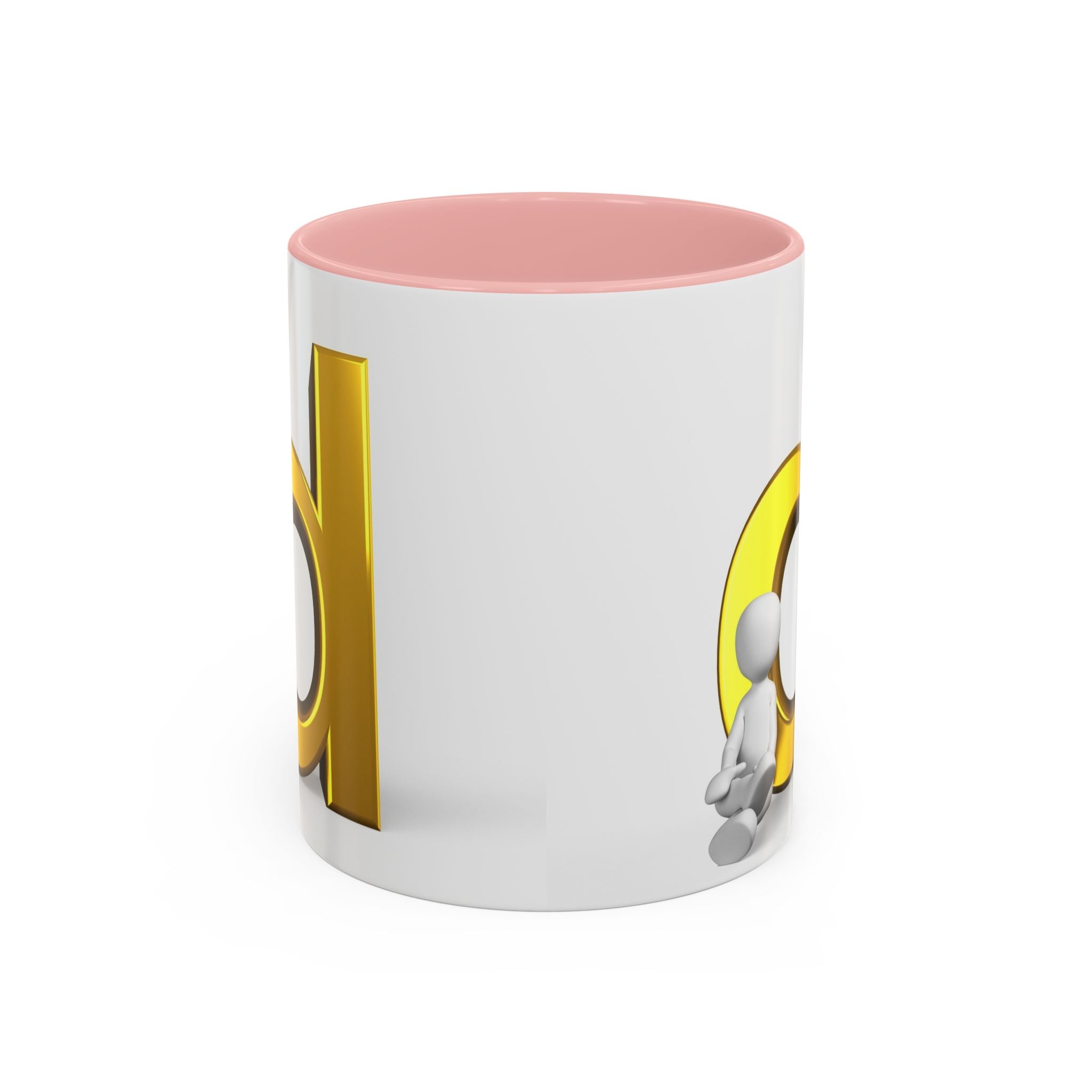 Mug Lettre D Dorée | Mug à Café Bicolore 11oz 15oz