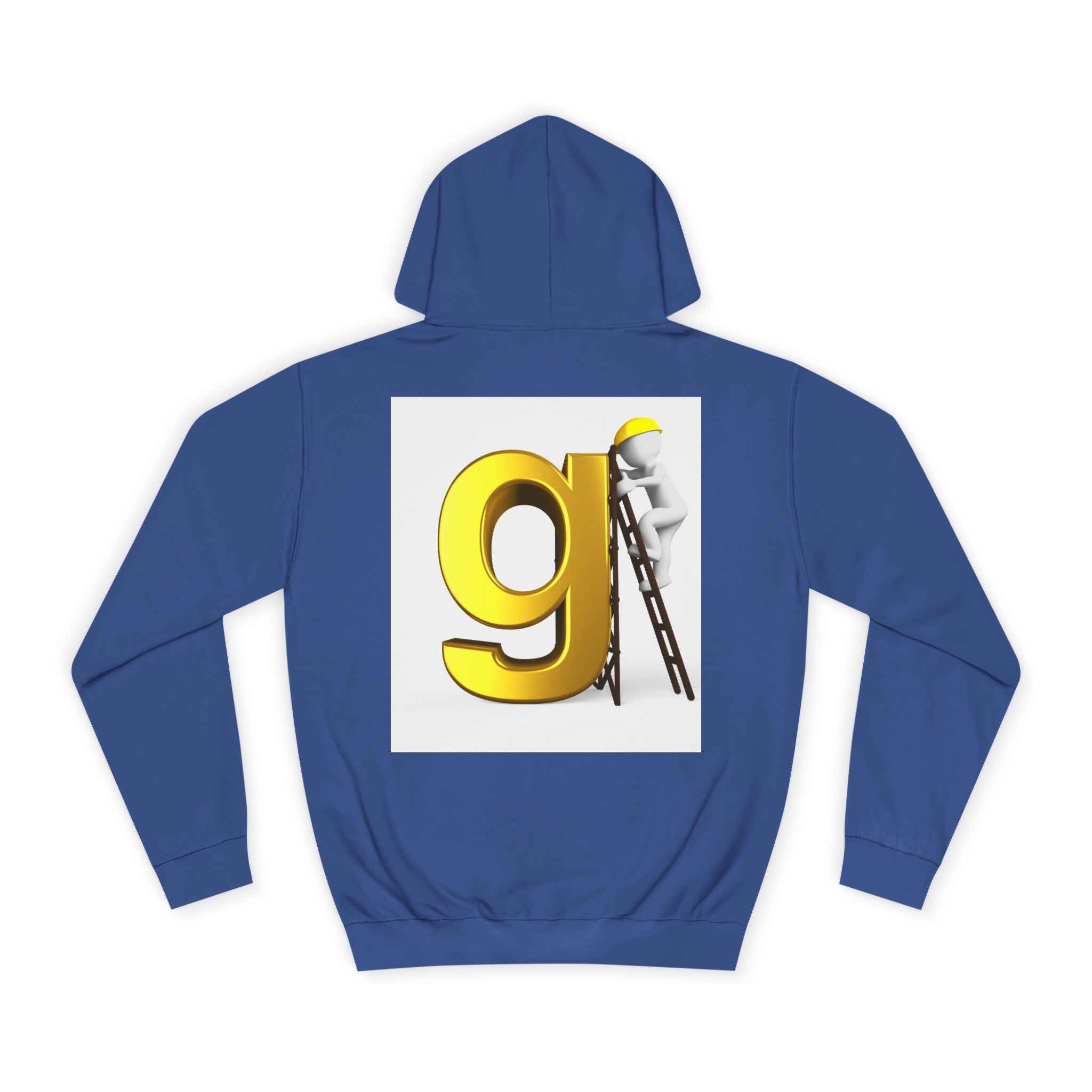 Gold Letter G with Painter Character Hoodie | Initial Monogram