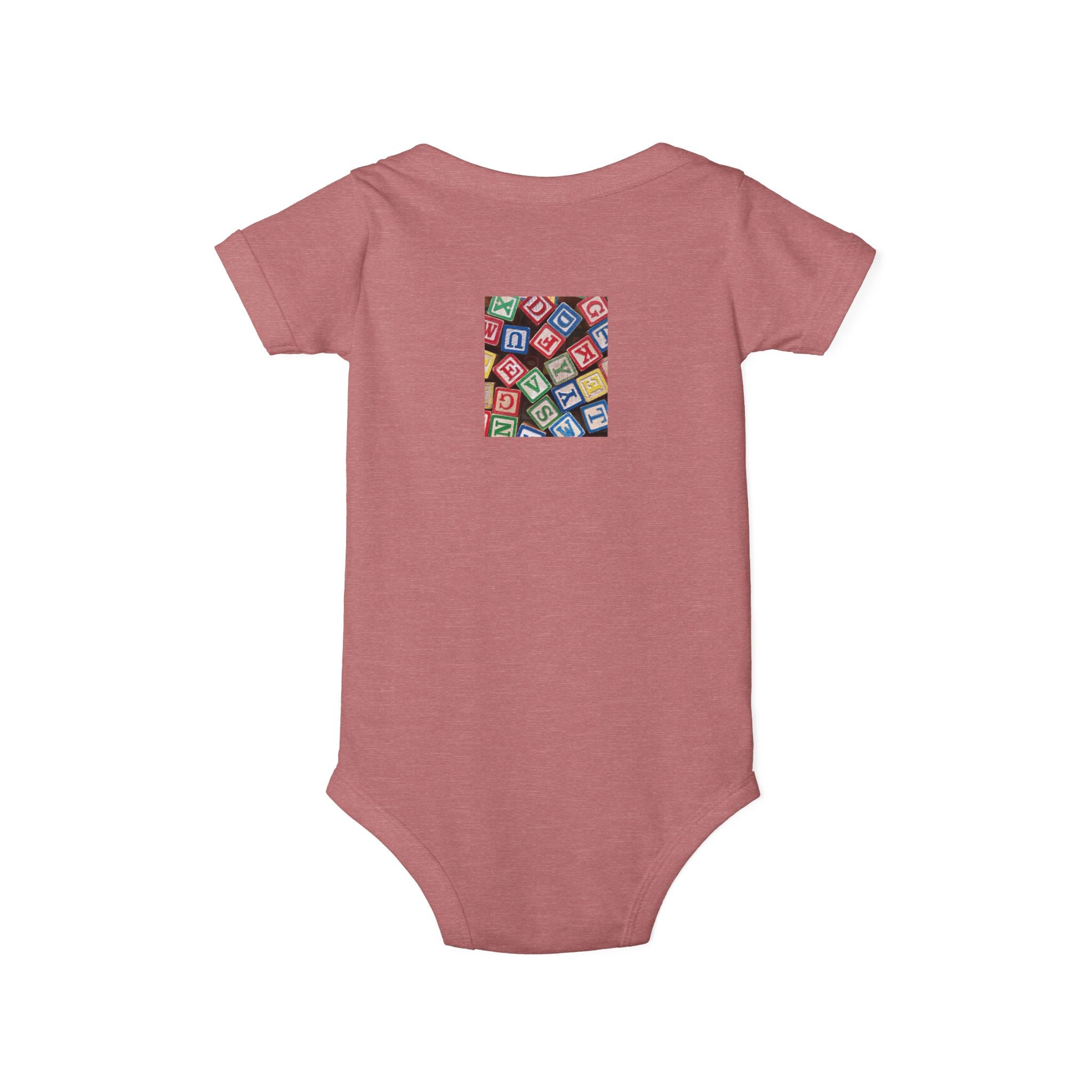 Colorful Alphabet Blocks Infant One Piece | Baby Bodysuit