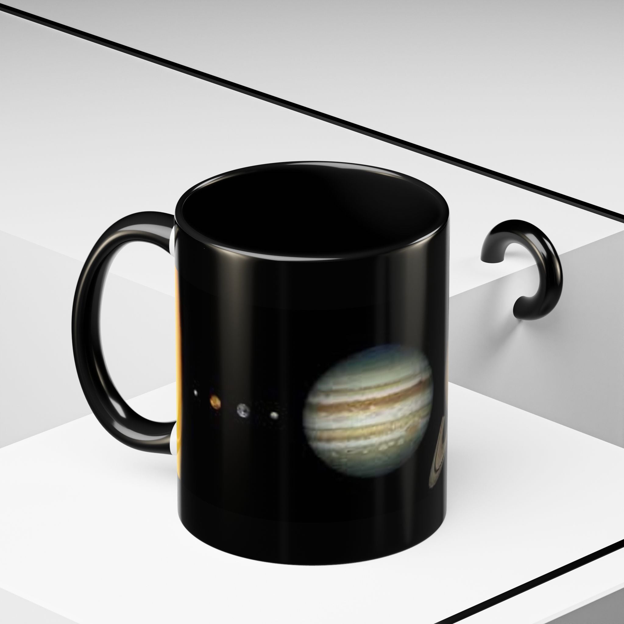 Planeten-Sonnensystem-Tasse | Akzent-Kaffeetasse mit Saturn und Jupiter
