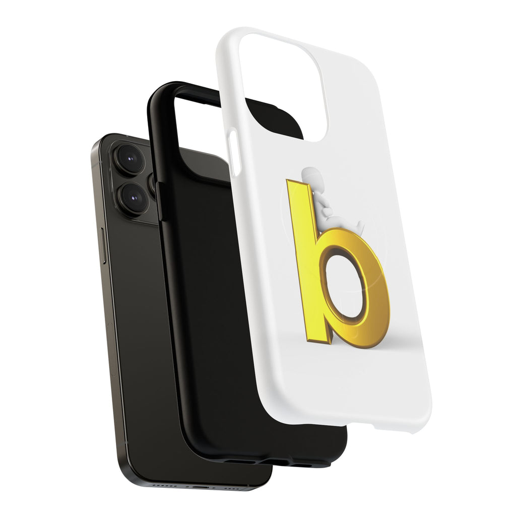 Gold Letter B Phone Case | Tough Magnetic Case