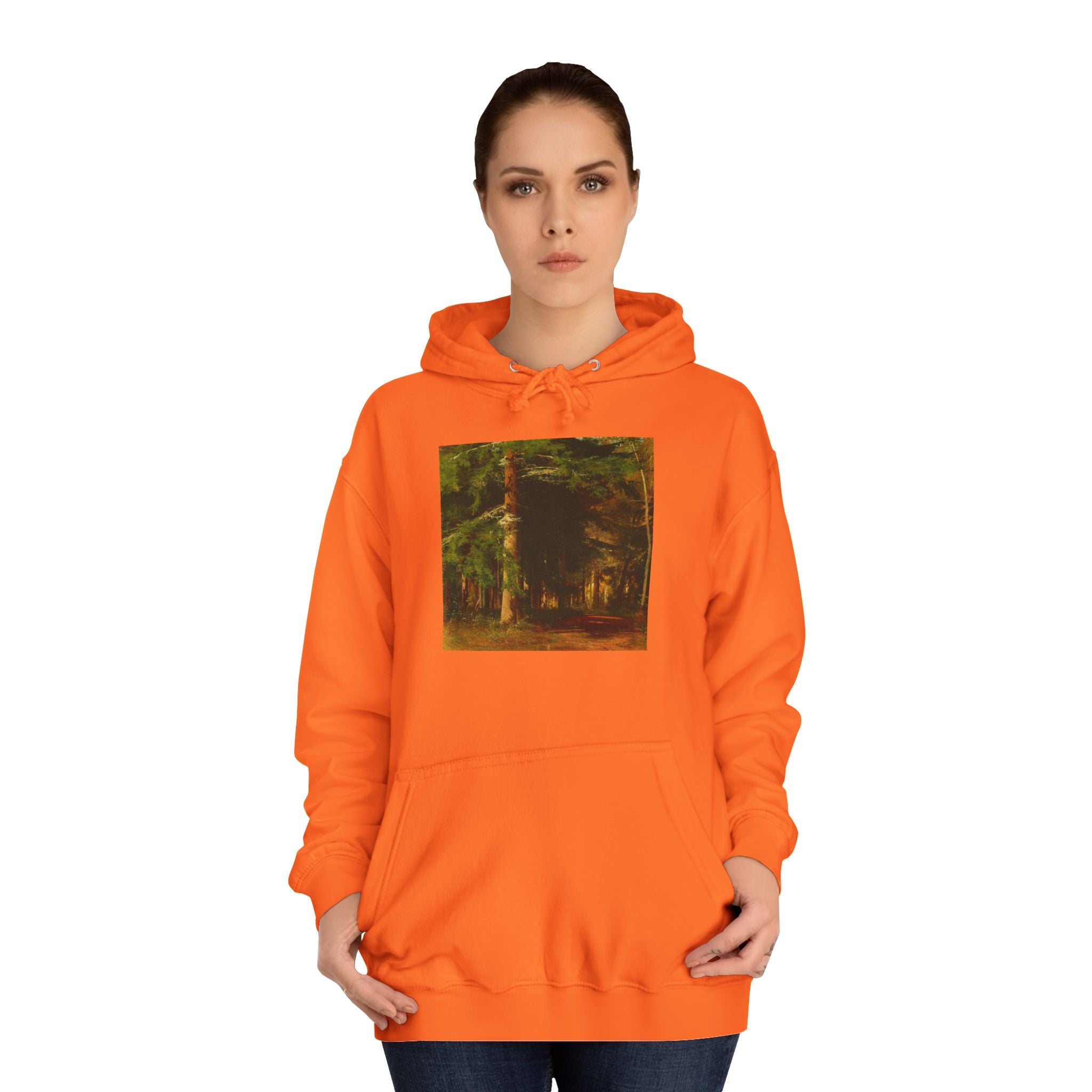 Forest Painting Hoodie | Vintage Woodland Trees Sweatshirt