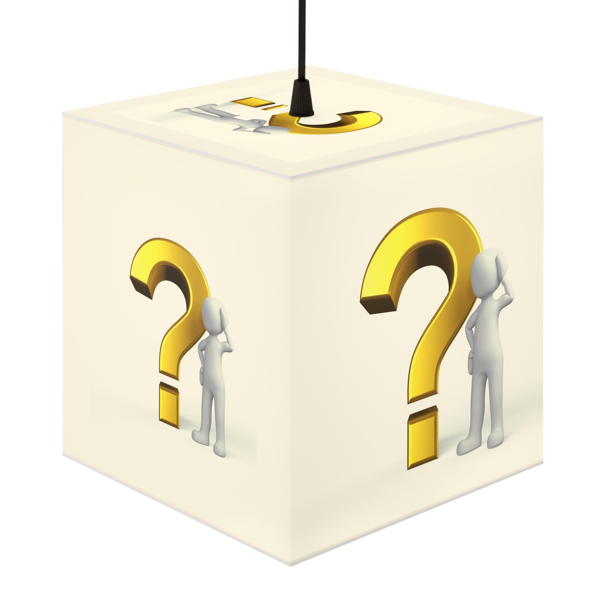 Question Mark Cube Lamp | Mystery Symbol Light Cube