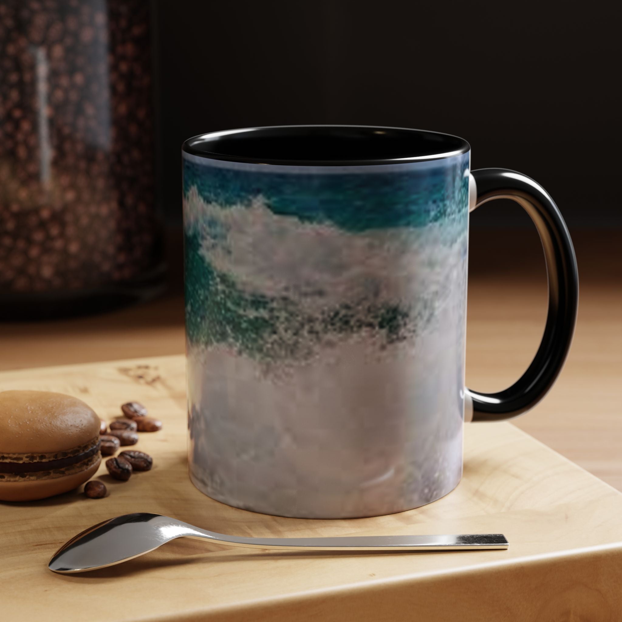 Ocean Wave Accent Coffee Mug | Beach Wave Photo Mug
