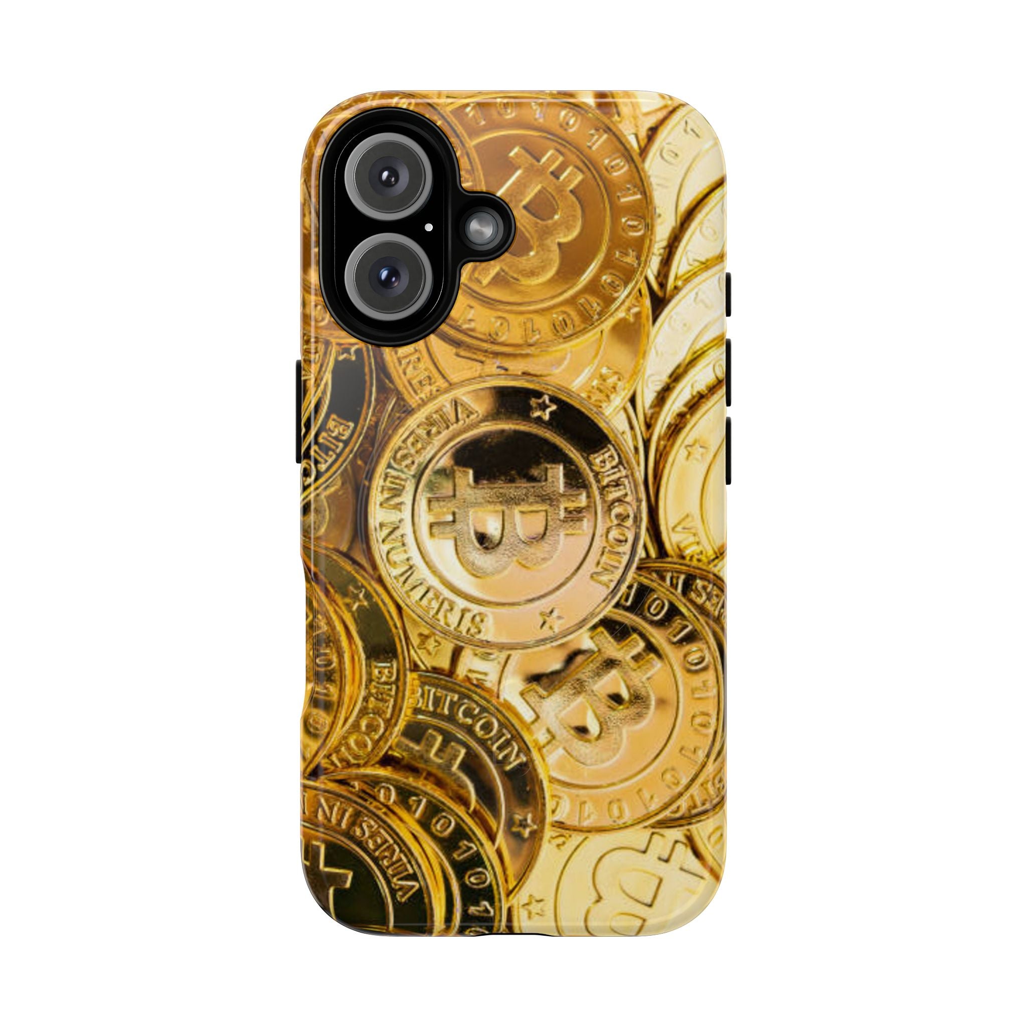 Coque de Téléphone Bitcoin Or | Coque Magnétique Robuste