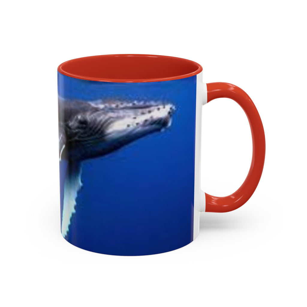 Humpback Whale Ocean Photo Accent Coffee Mug | Whale Lover Mug