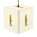 3D Figure with Gold Exclamation Light Cube Lamp | Modern Accent Lighting