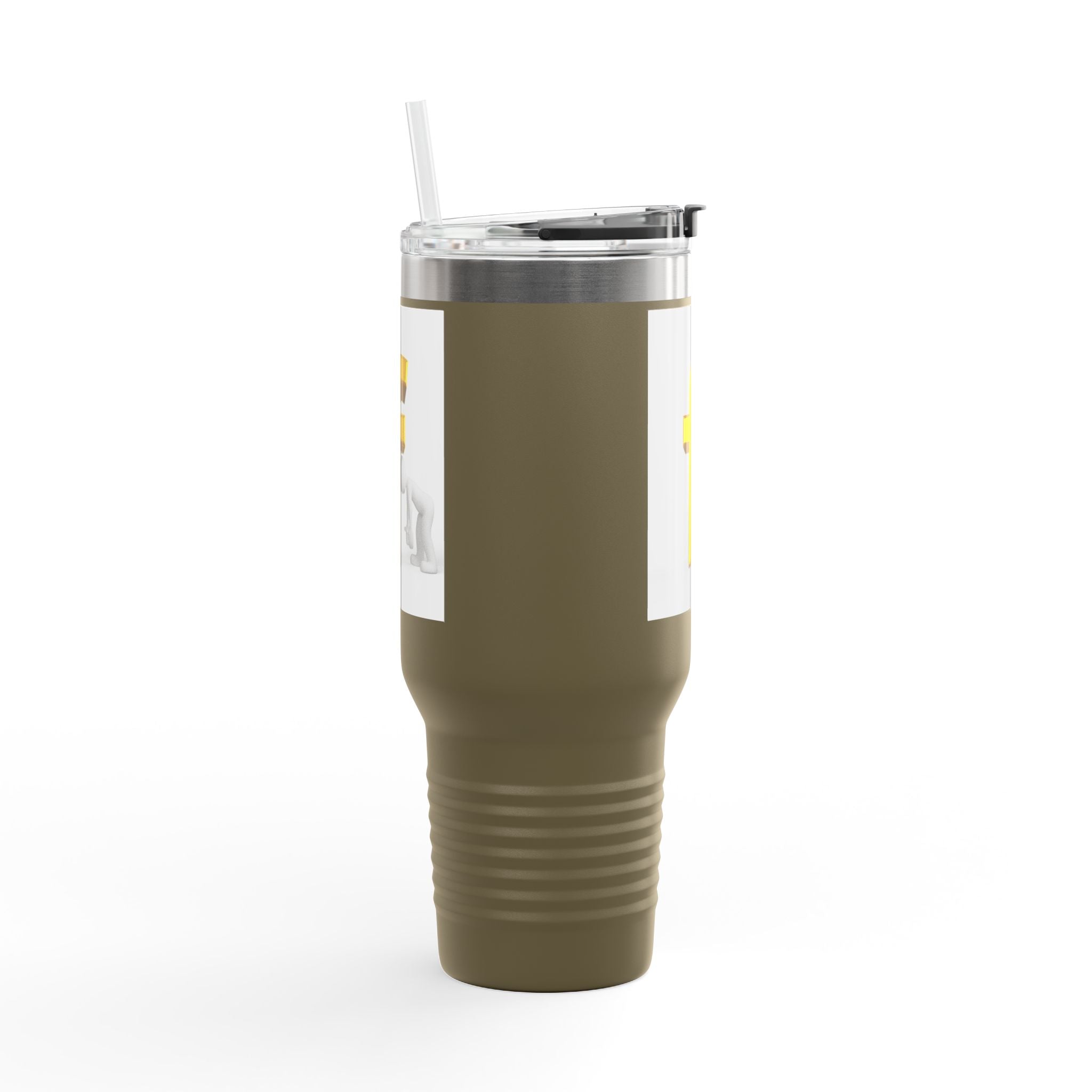 Mug de voyage graphique lettre F 3D | Gobelet isotherme de 40 oz