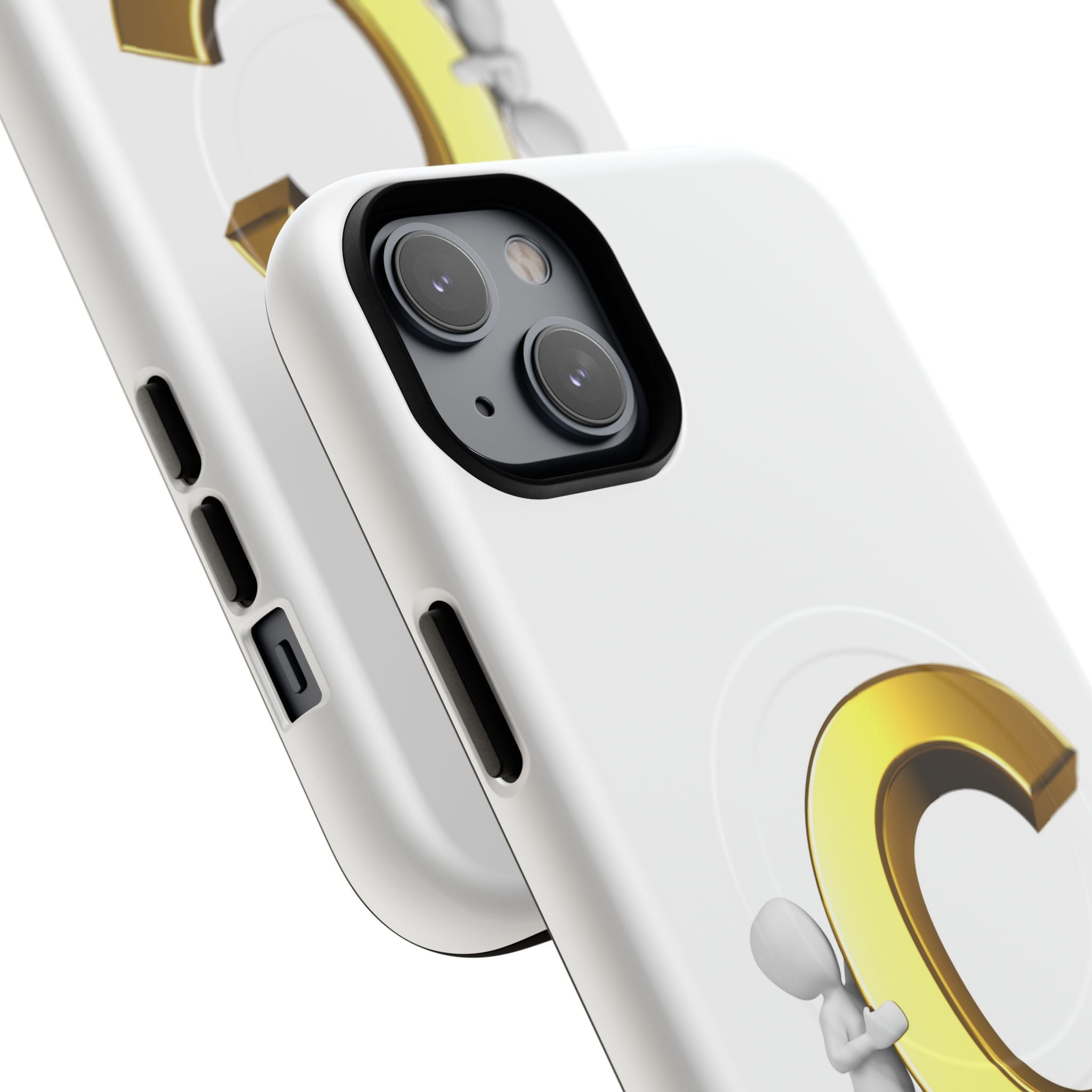 Gold Letter C Monogram Phone Case | Tough Magnetic Case