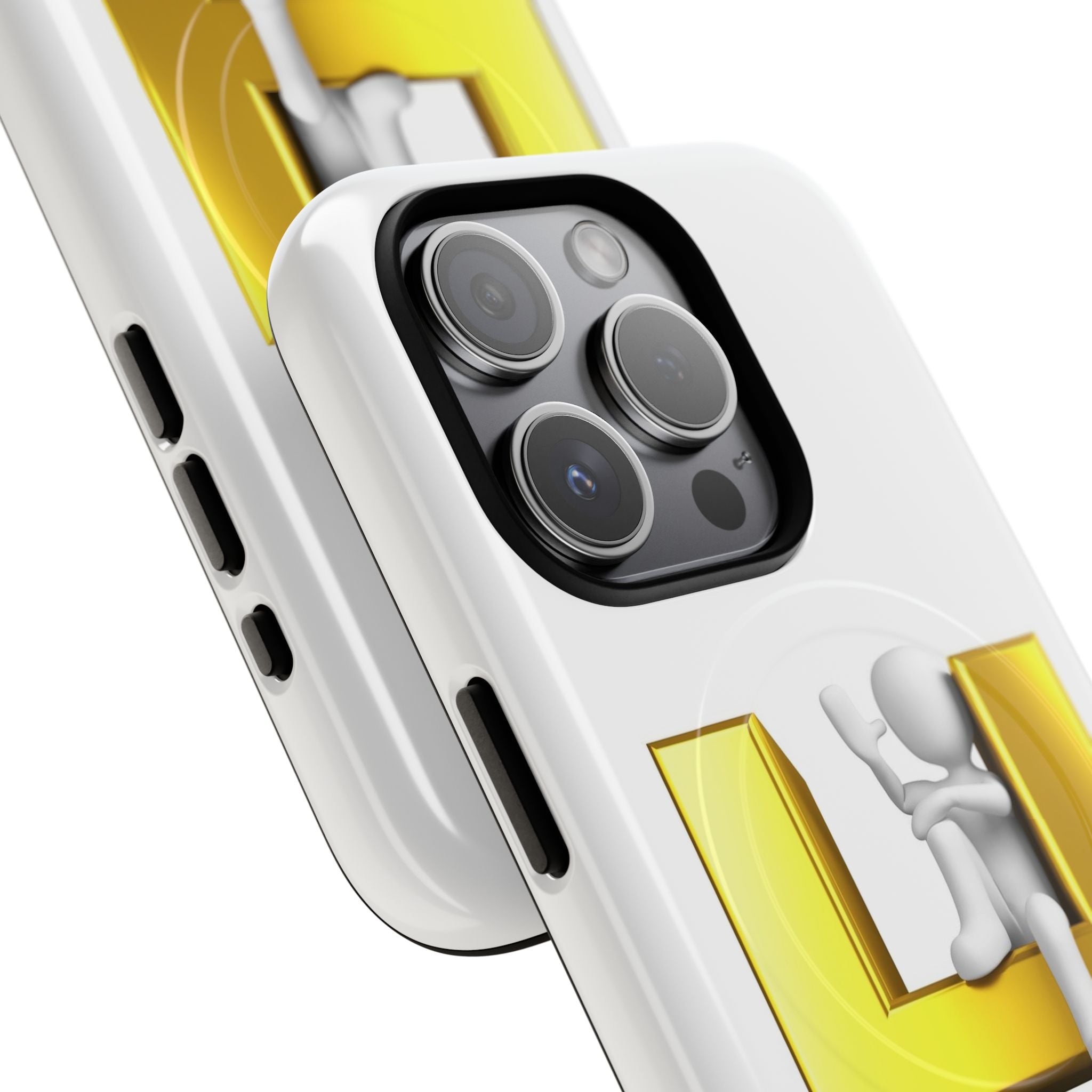 Gold Letter H Climber Phone Case | Tough Magnetic Case
