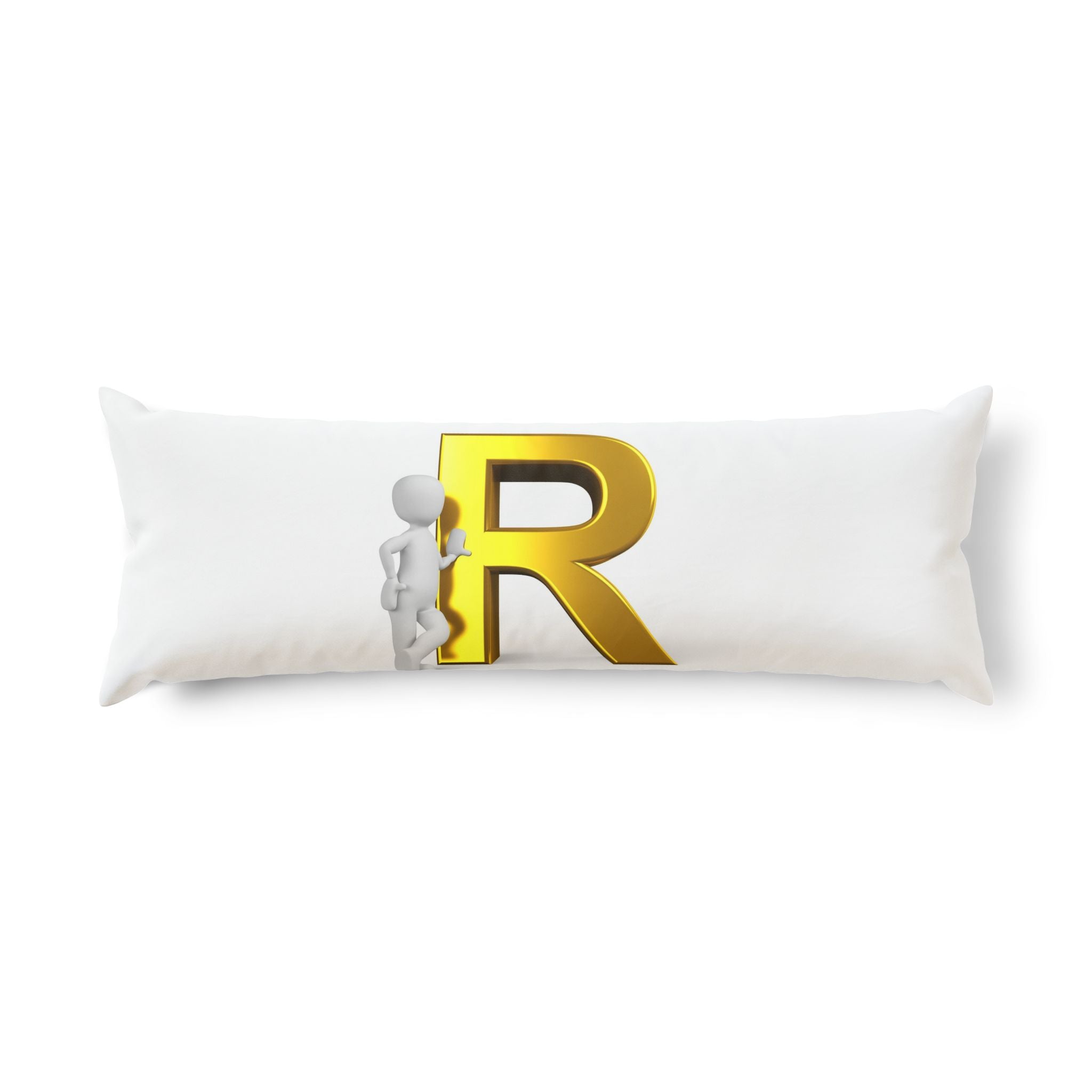Oreiller de corps | Figurine 3D avec lettre R