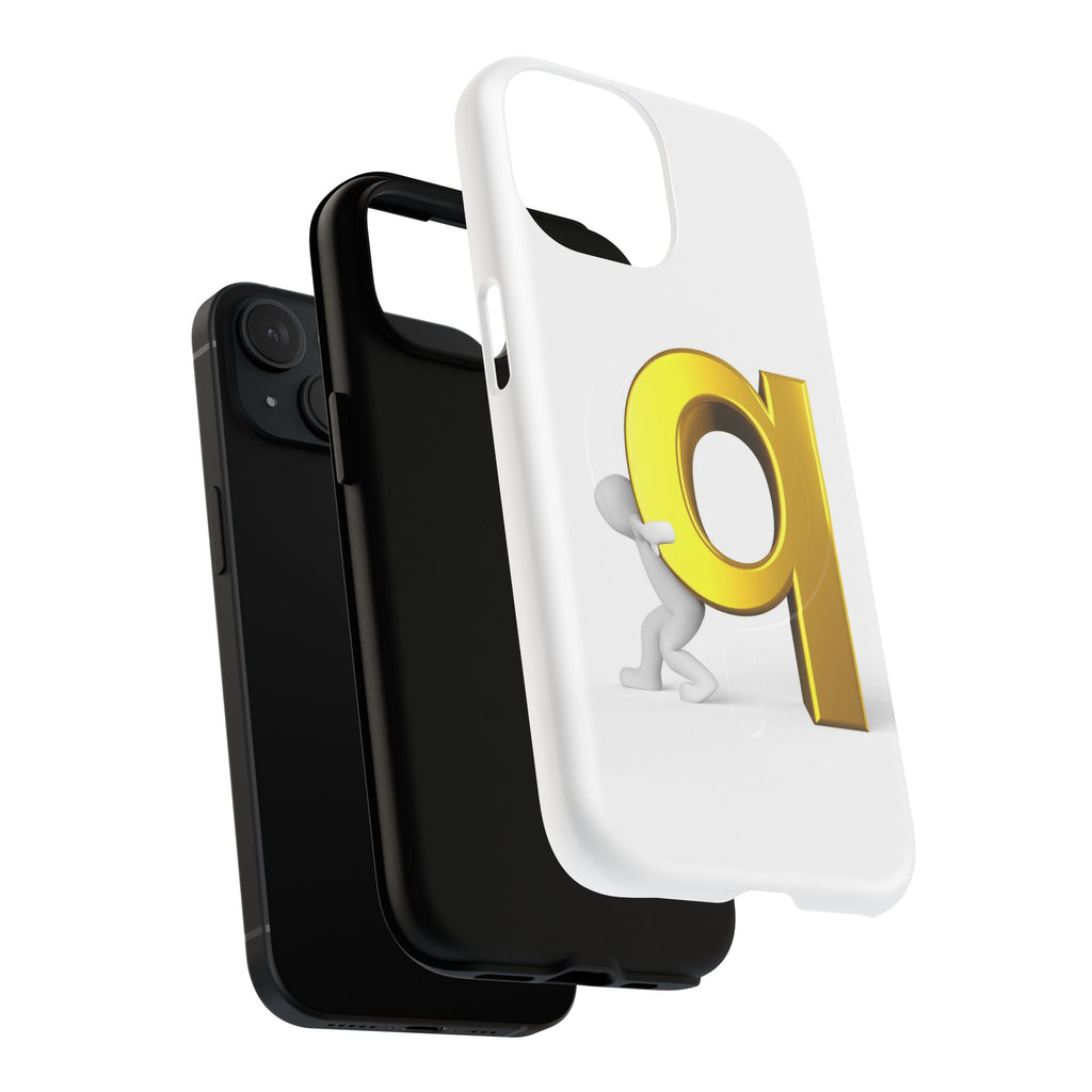 Gold Letter Q Phone Case | Tough Magnetic Case