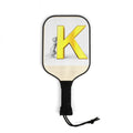 Yellow K Monogram Pickleball Paddle | Pickleball Kit