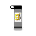 Golden Letter G with Painter Figure Water Bottle | 20oz Stainless Travel Bottle