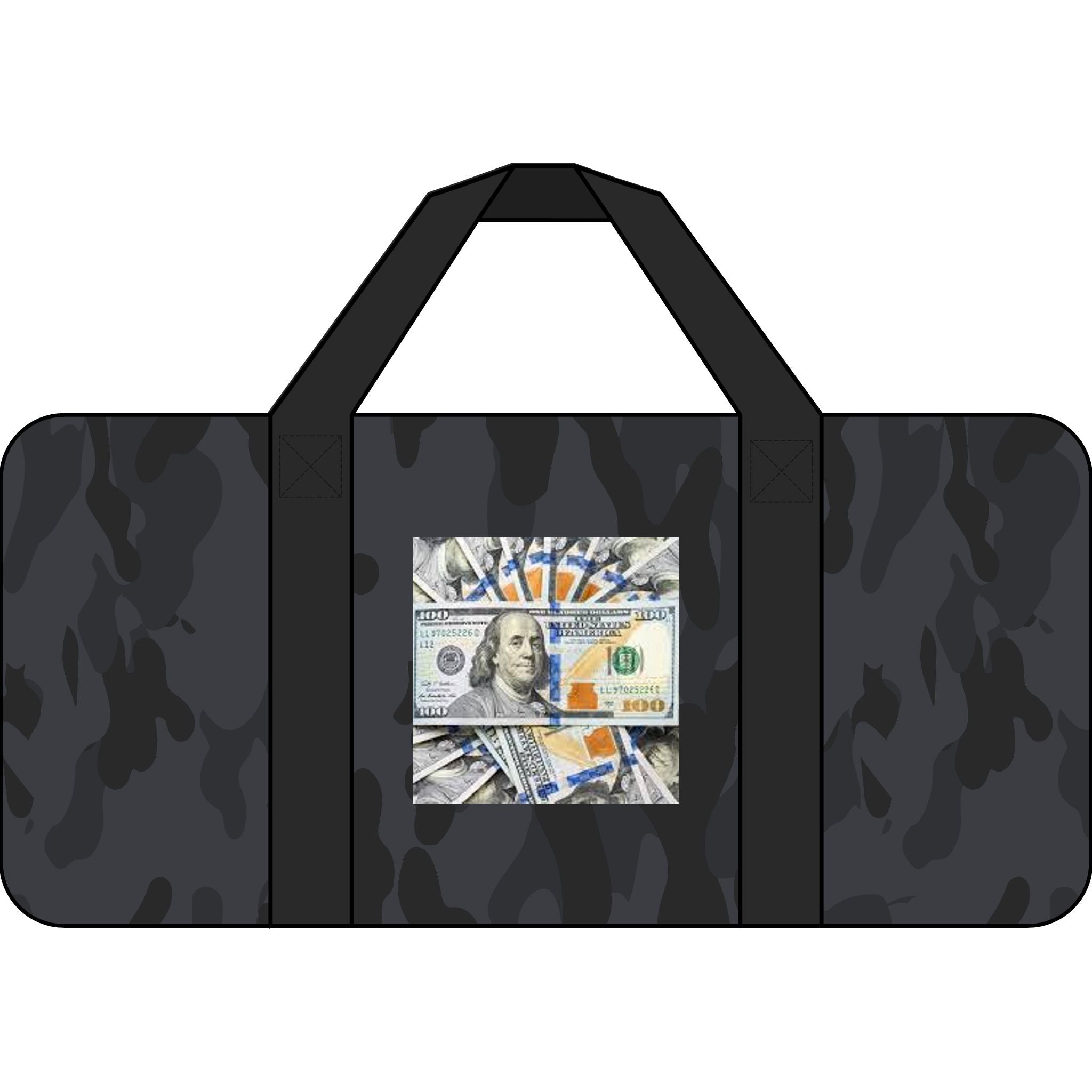 Stack of Hundred Dollar Bills Tripper Duffel Bag | Money Graphic Gym Bag