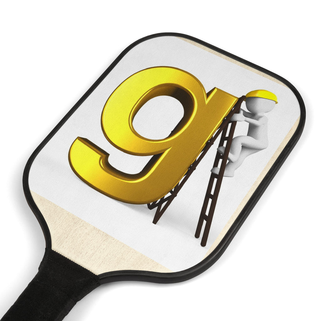Golden Letter G Ladder Graphic Pickleball Paddle