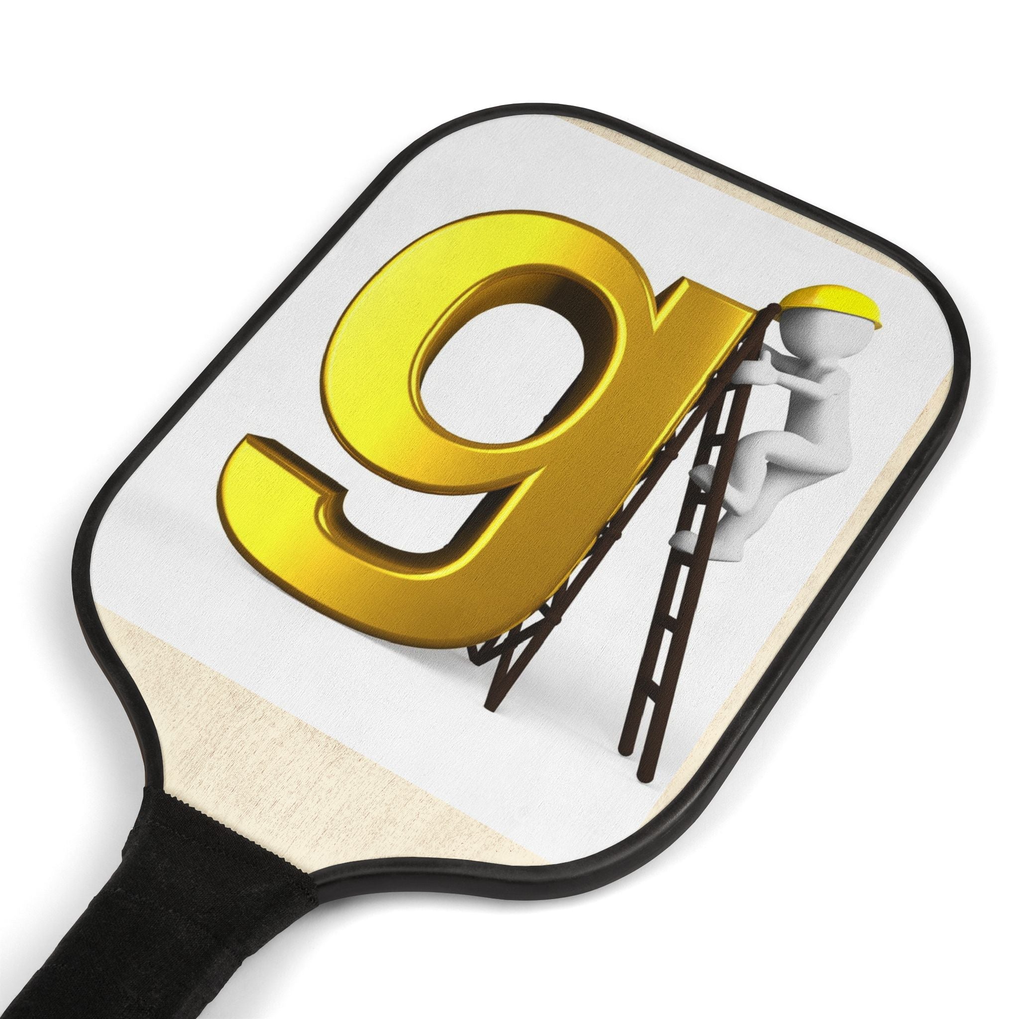 Golden Letter G Ladder Graphic Pickleball Paddle