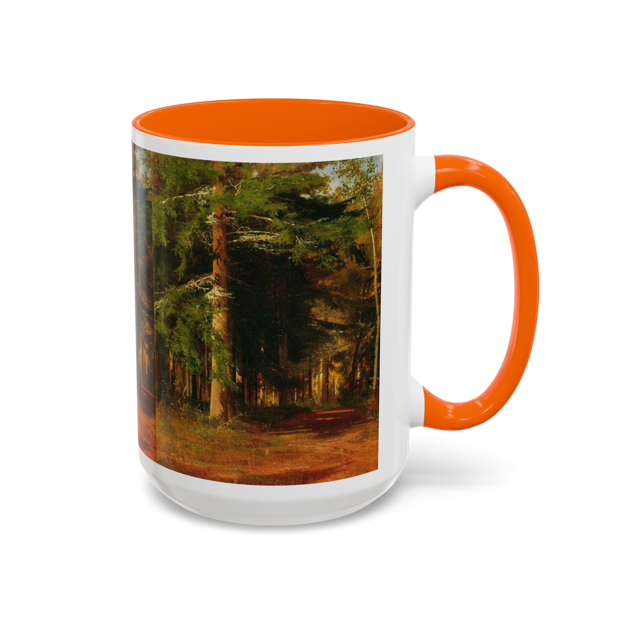 Waldweg-Malerei Tasse | Akzent-Kaffeetasse 11oz 15oz