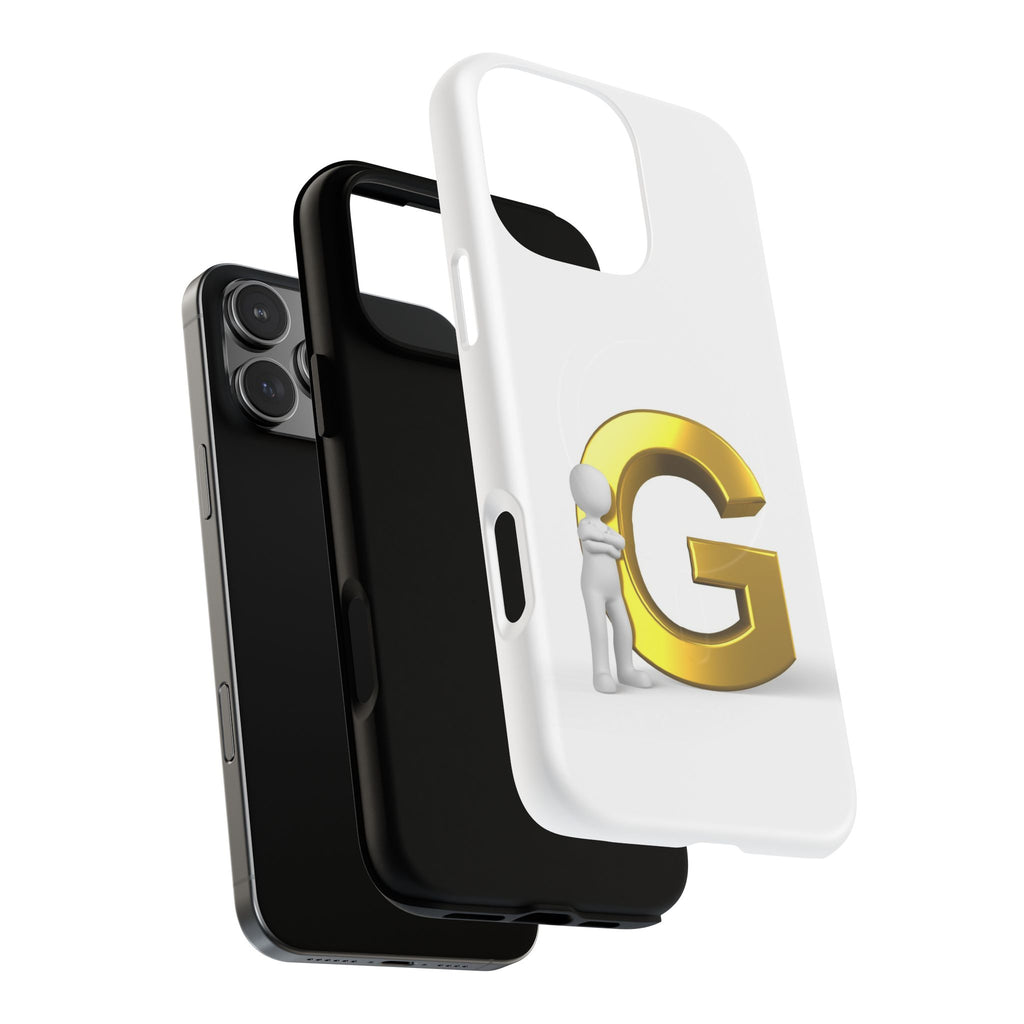 Gold Letter G Monogram Phone Case | Tough Magnetic Case