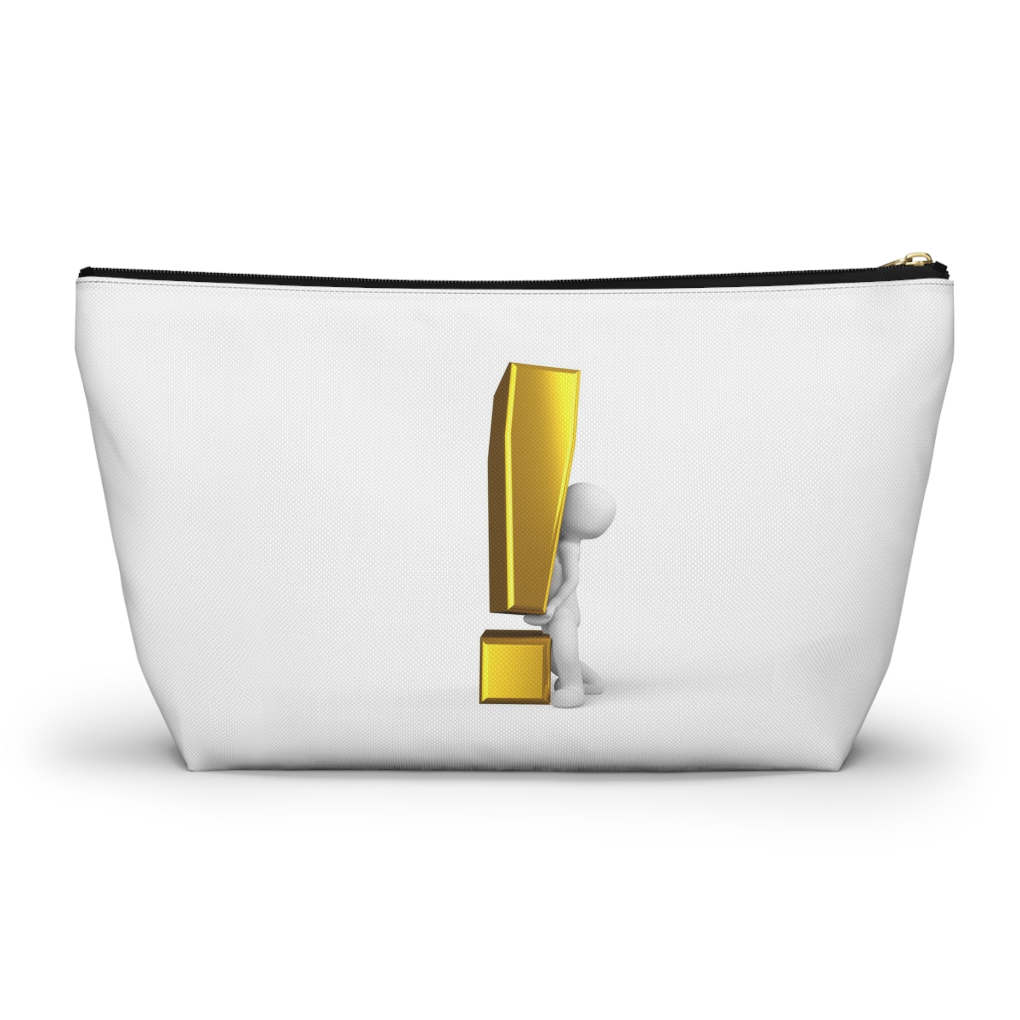 3D Figure Holding Gold Exclamation Mark Accessory Pouch