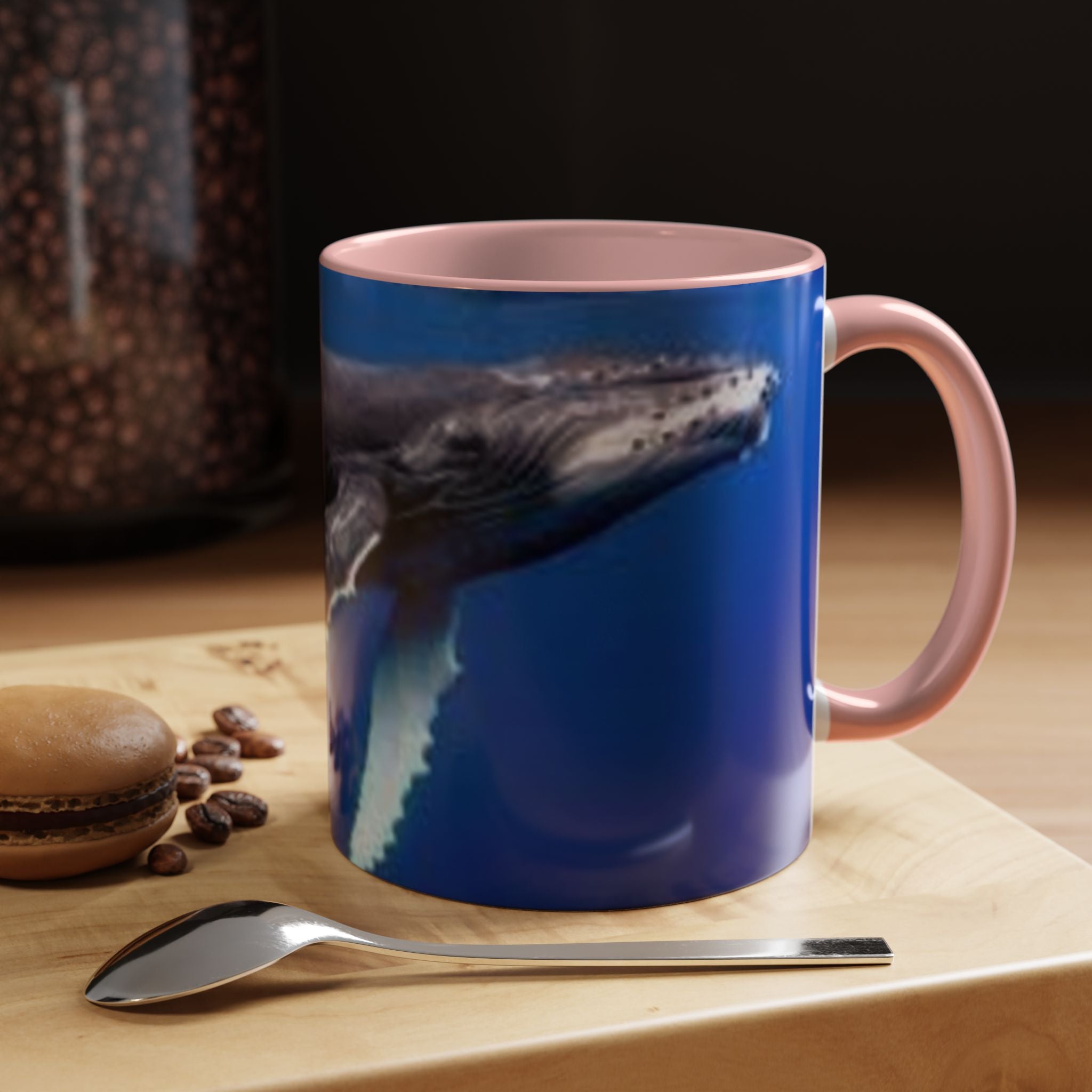 Humpback Whale Ocean Photo Accent Coffee Mug | Whale Lover Mug