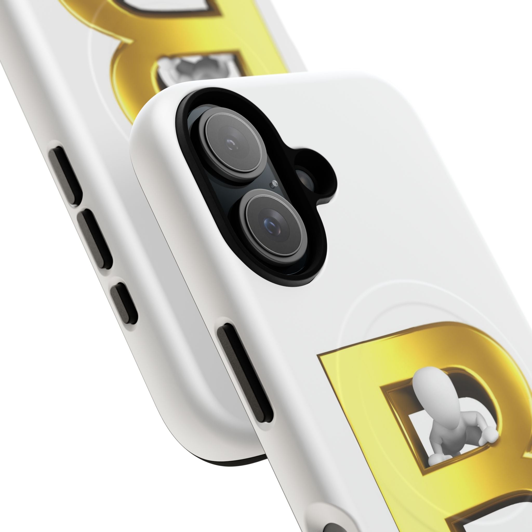 Gold 3D Letter B phone case | Tough Magnetic Case