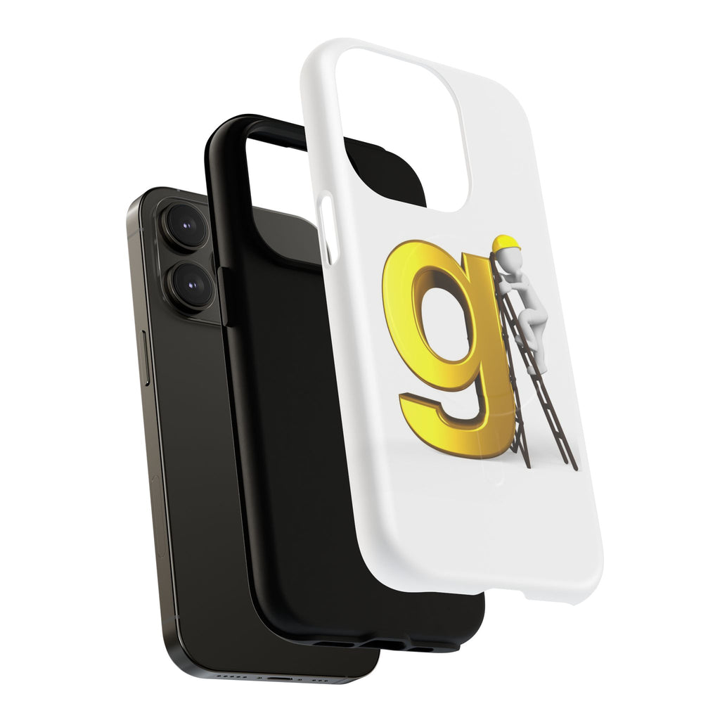 Golden Letter G Construction phone case | Magnetic Tough Case