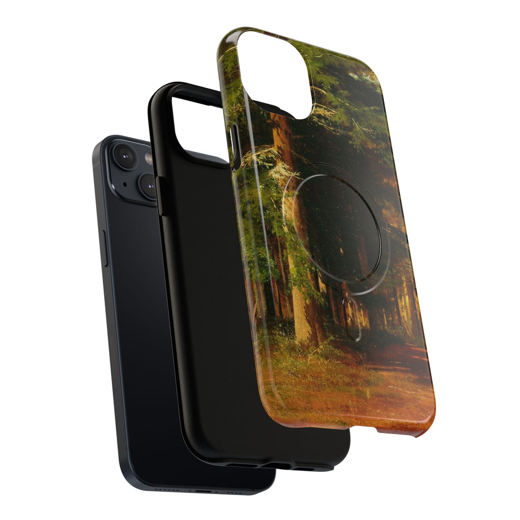 Autumn Forest Path phone case | Magnetic Tough Case, fall landscape art