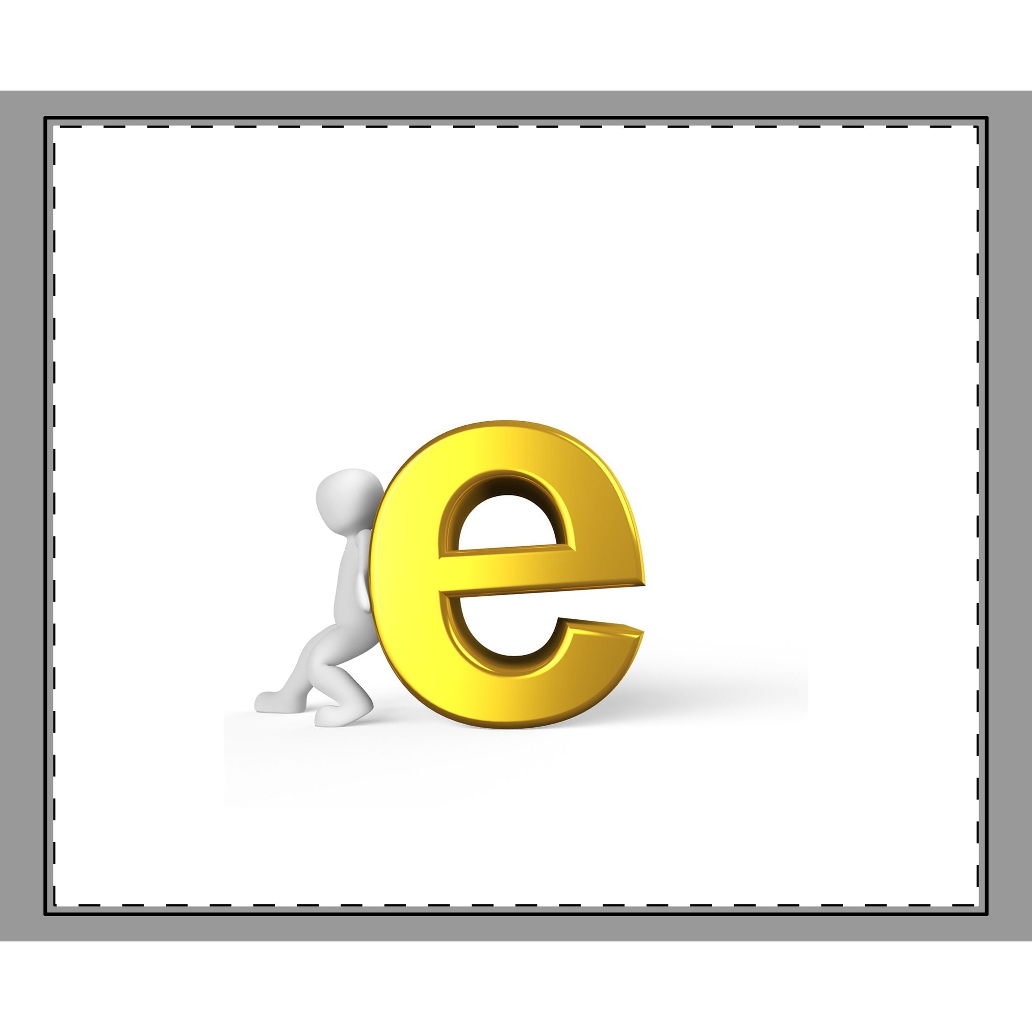 Woven-Style Coverlet | 3D Figure With Gold Letter E