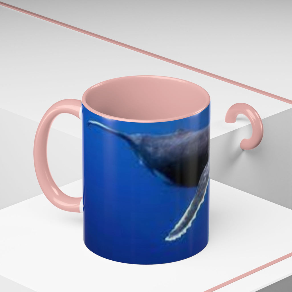Humpback Whale Ocean Photo Accent Coffee Mug | Whale Lover Mug