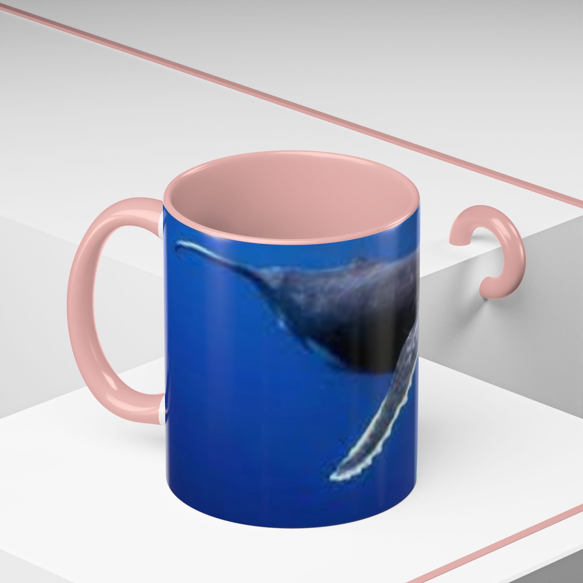 Humpback Whale Ocean Photo Accent Coffee Mug | Whale Lover Mug