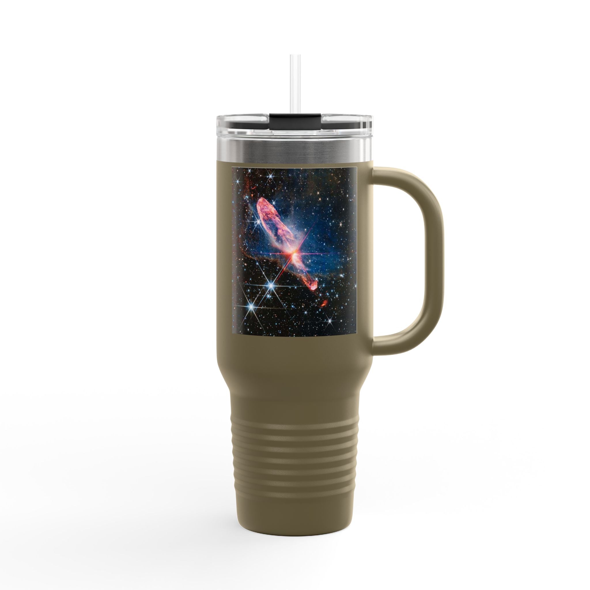 Cosmic Nebula with Stars 40oz Travel Mug | Space Galaxy Insulated Tumbler