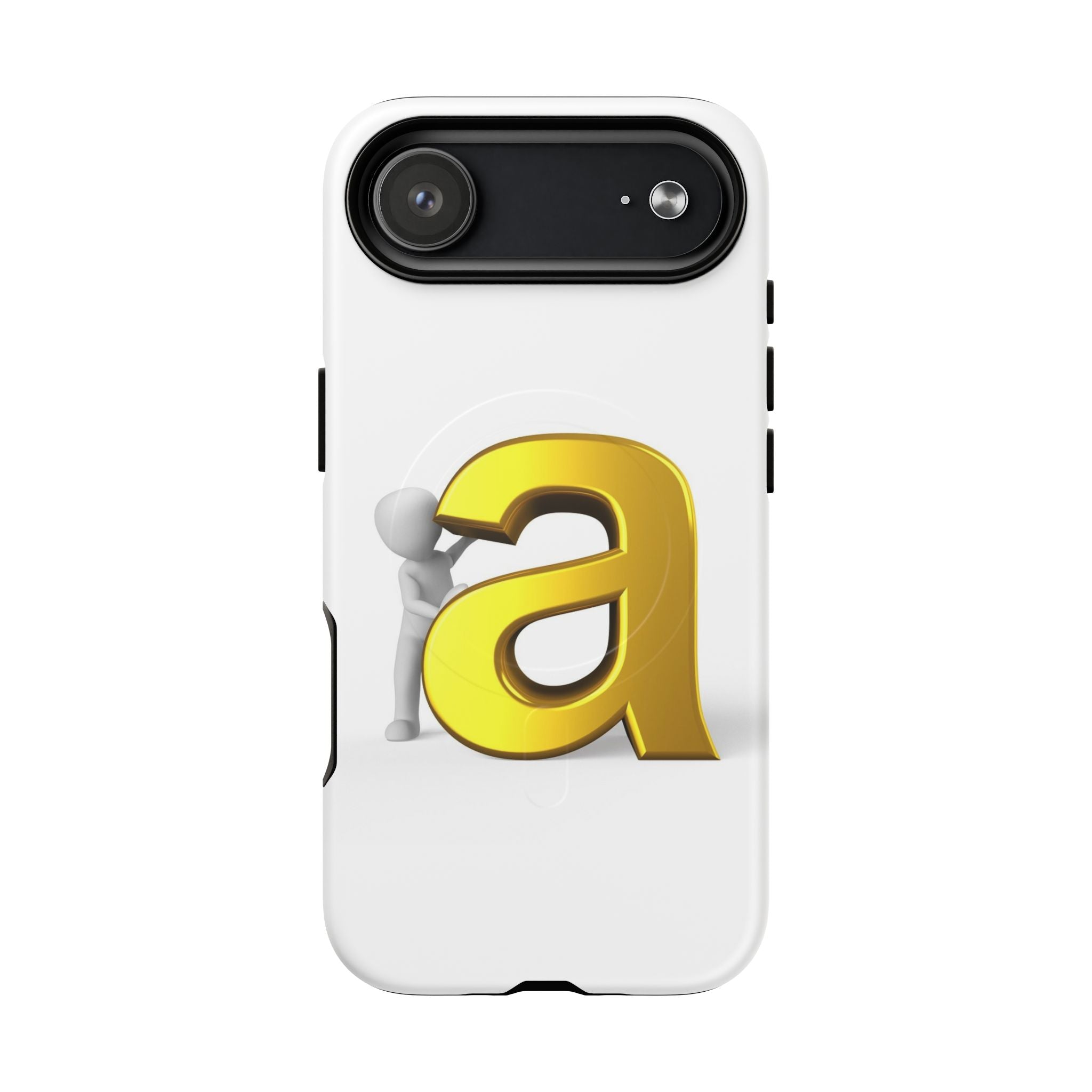 3D Gold Letter A Phone Case | Tough Magnetic Case