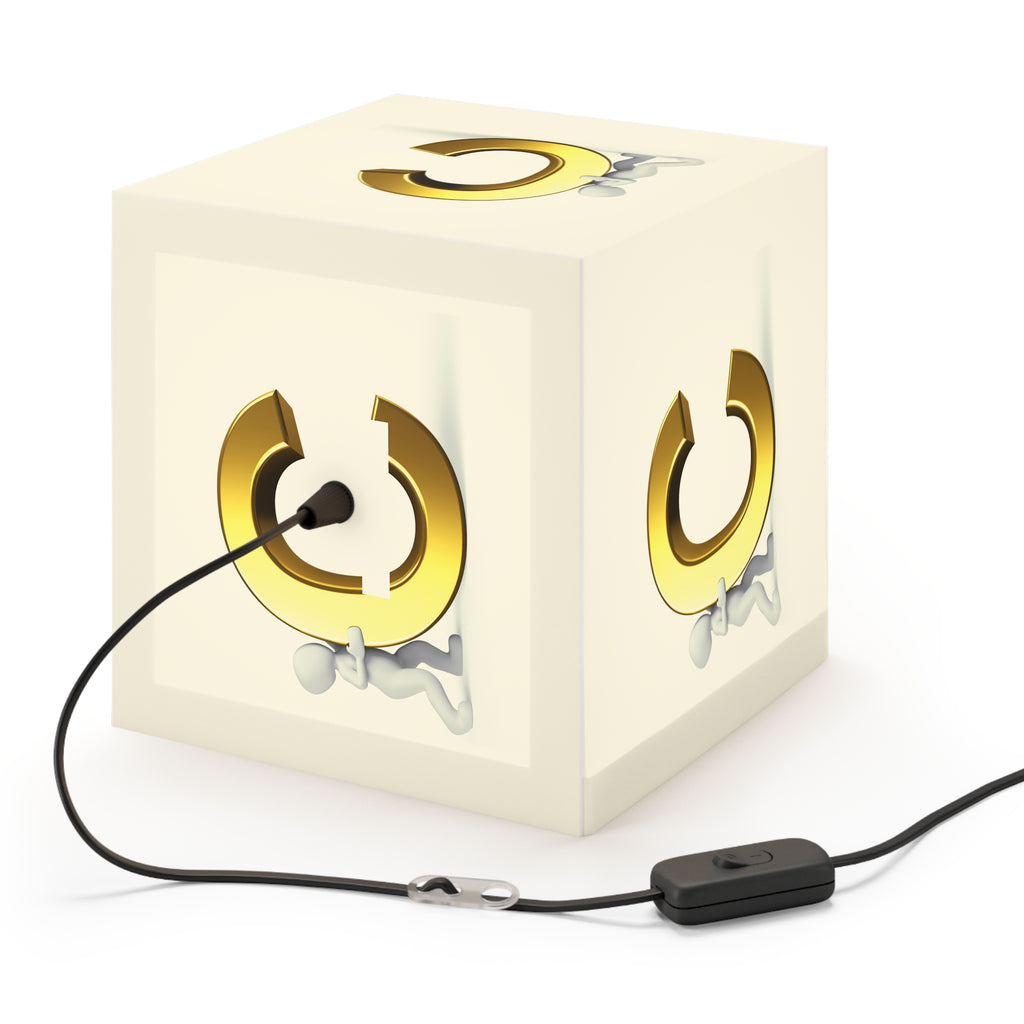 Gold Letter C Cube Lamp | Personalized Initial Light Cube