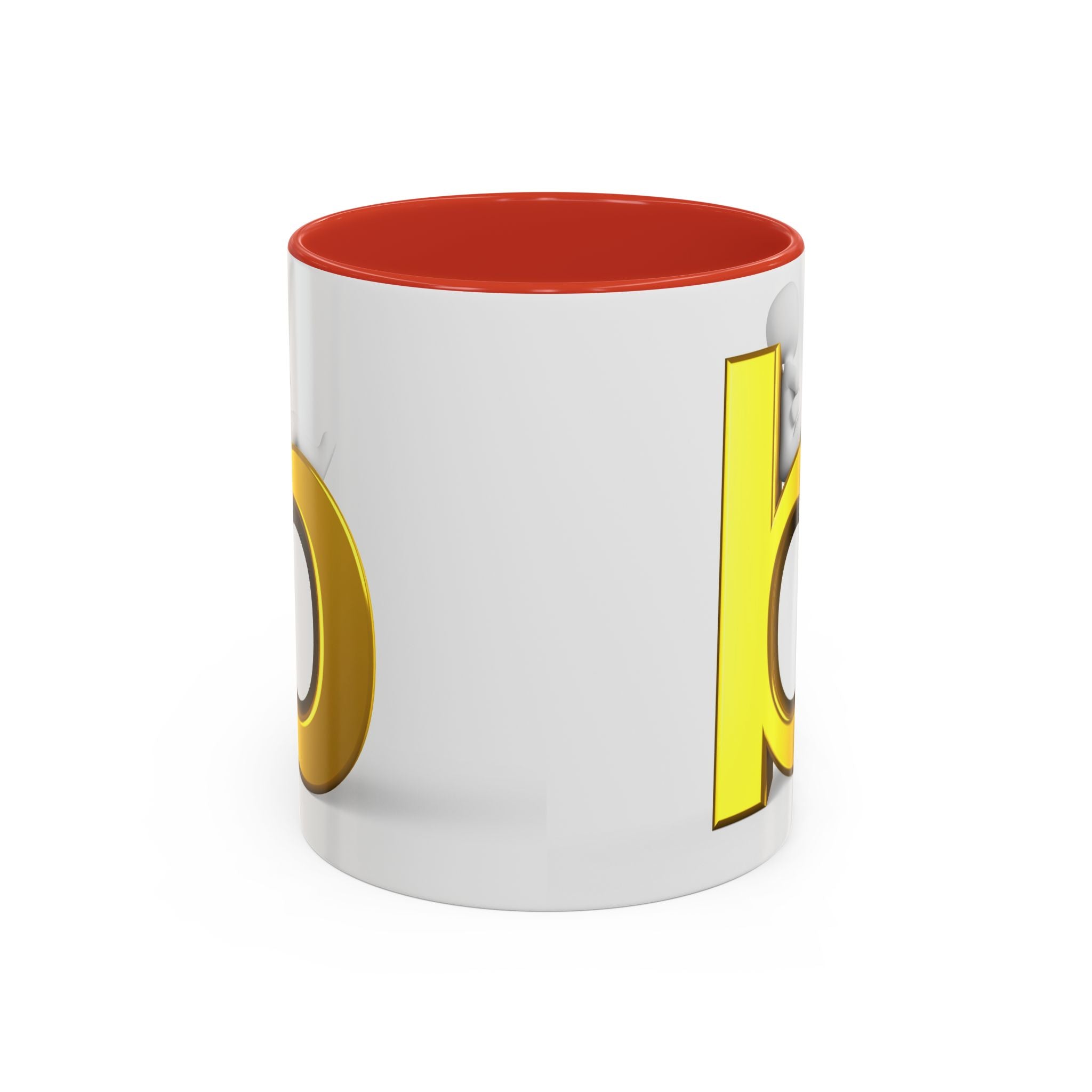Tasse à café avec accent lettre B or | Tasse initiale monogramme lettre B