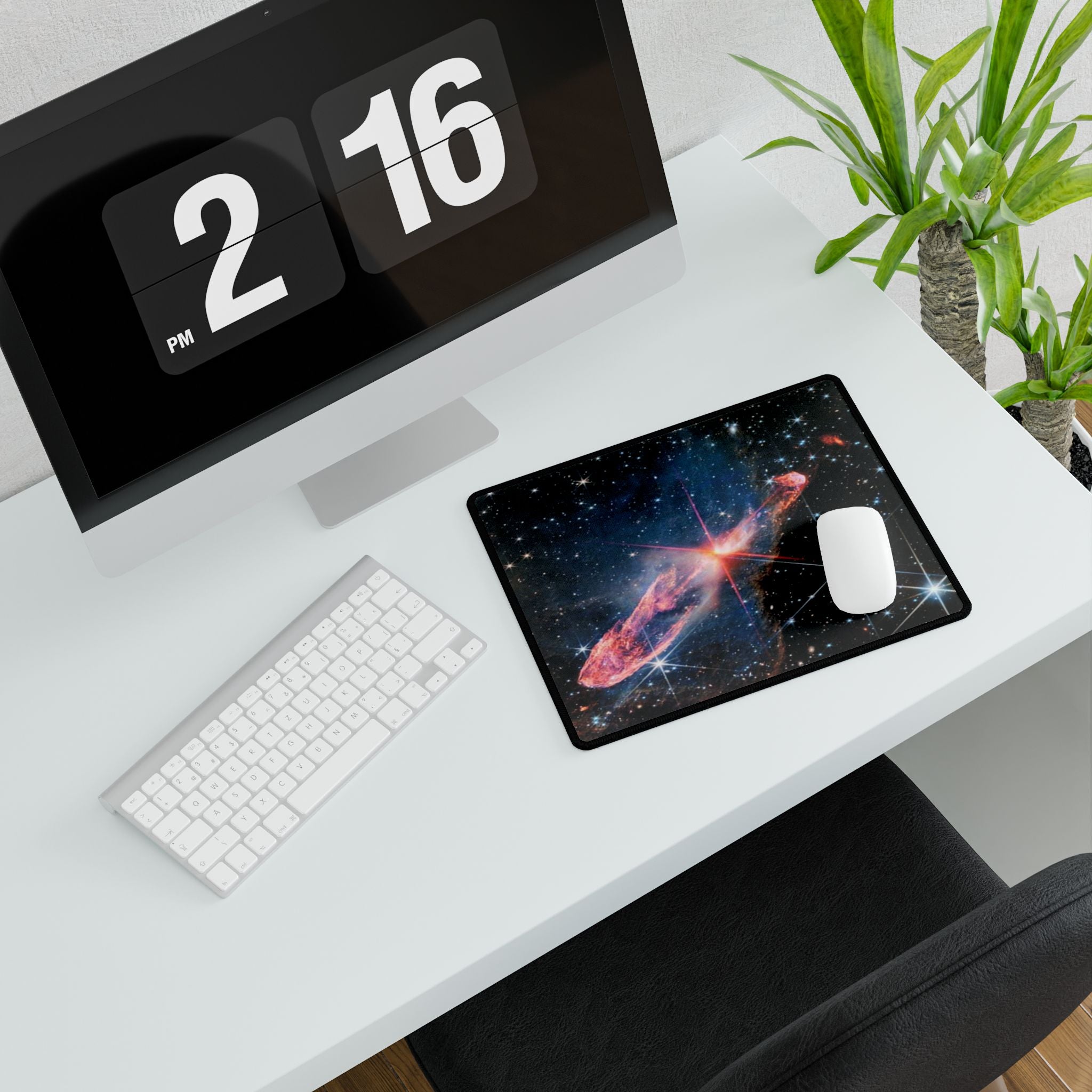 Galaxy Nebula Desk Mat | Space Stars Cosmic Mousepad